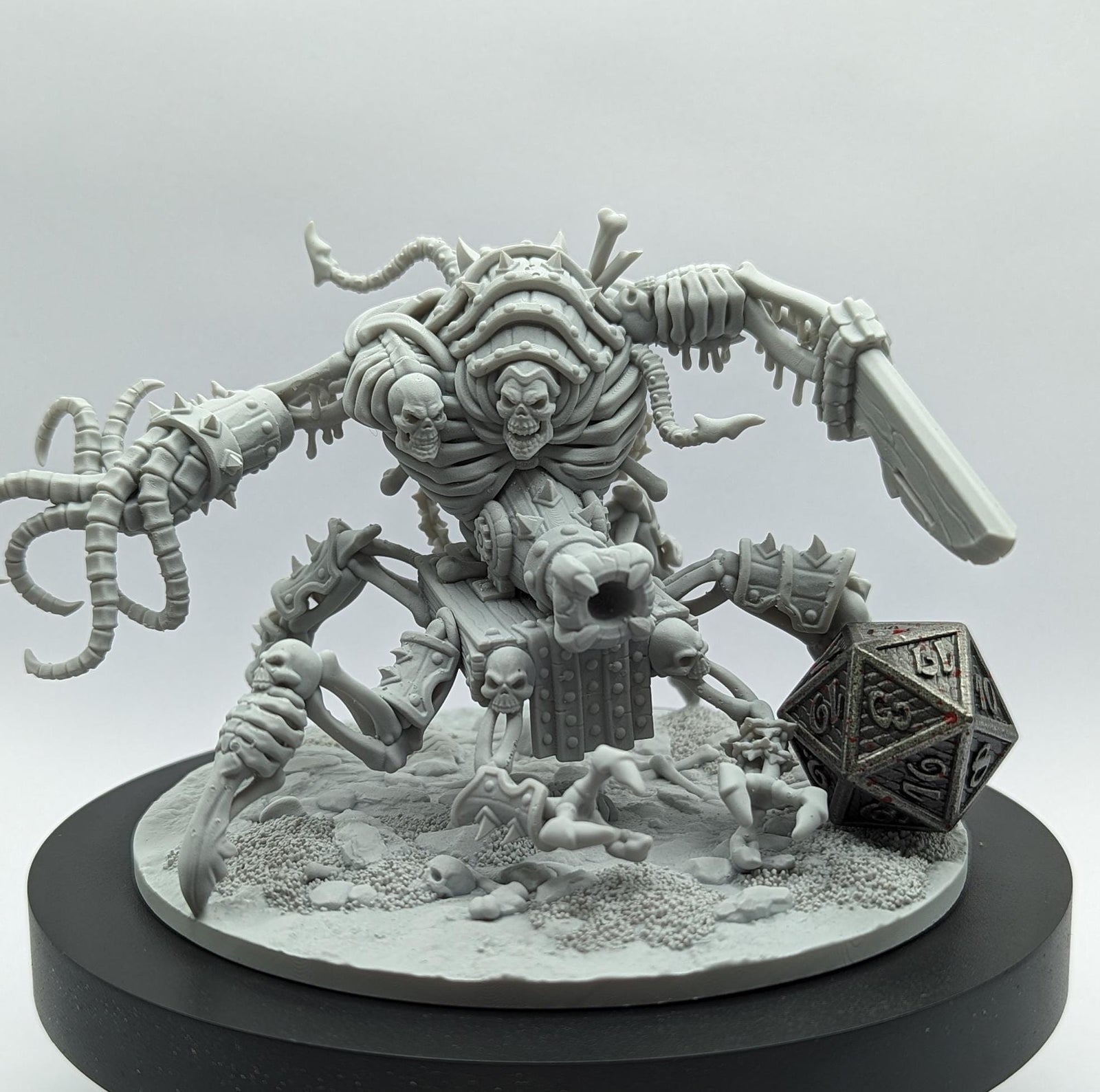 Skeletal Walker | (Large) Miniature by Crippled God Foundry | For Tabletop Gaming, D&D, Pathfinder, and Painting | Assembled and Primed - Brush and Battle