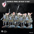 Shedo Knights On Longma | Miniatures By Lost Kingdom | For Tabletop Gaming, D&D, Pathfinder, Wargames, And Painting | Assembled And Primed - Brush and Battle