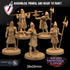 City Guards | Miniatures By Dragon Trappers Lodge | For Tabletop Gaming, D&D, Pathfinder, And Painting | Assembled And Primed - Brush and Battle