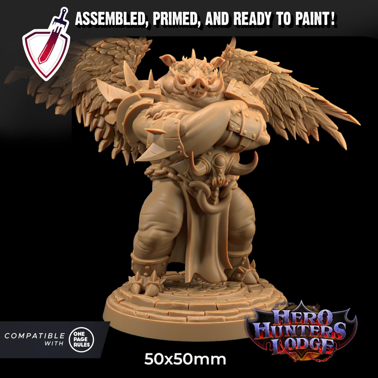 Gornak Moira'S Muscle | Miniature By Dragon Trappers Lodge | For Tabletop Gaming, D&D, Pathfinder, And Painting | Assembled And Primed - Brush and Battle