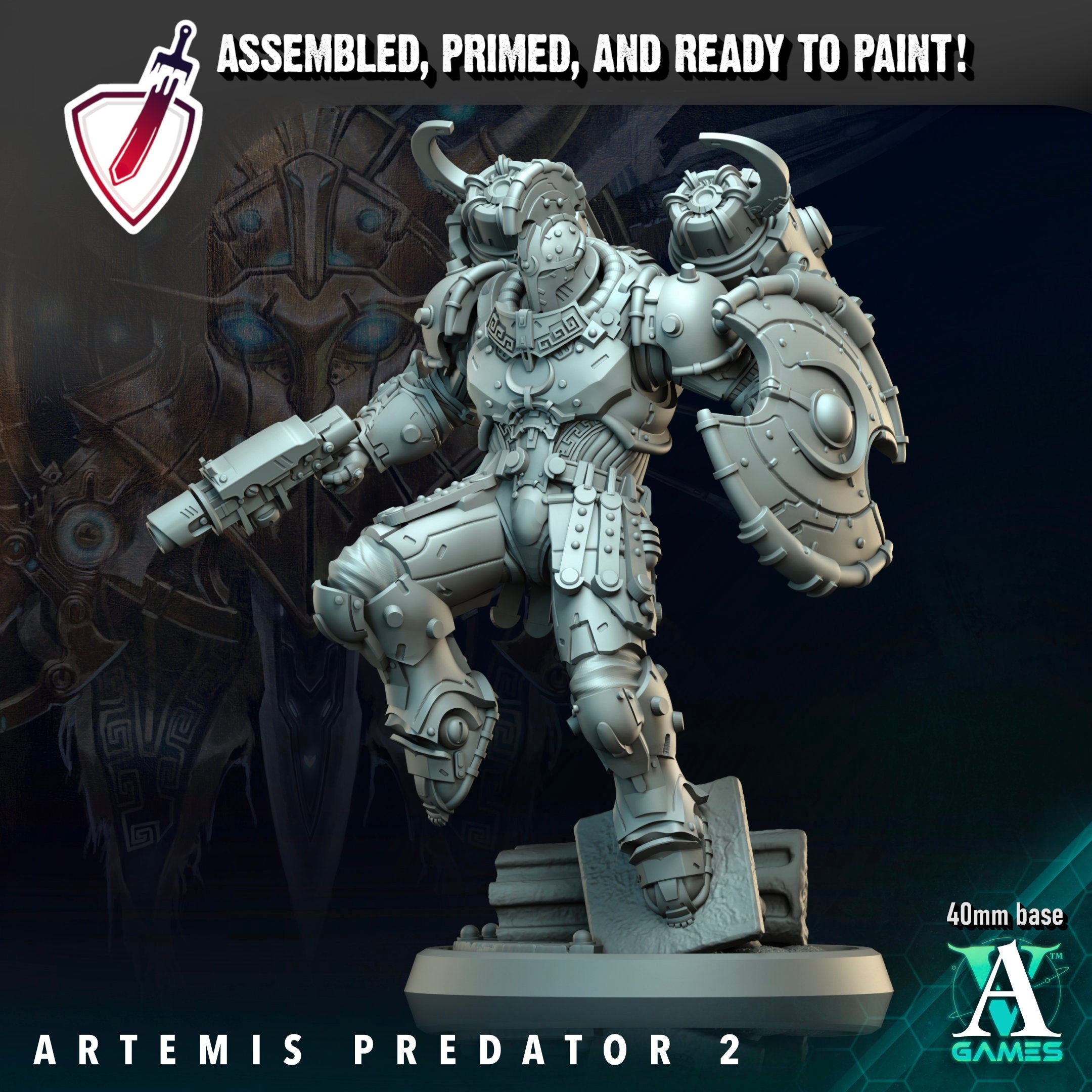 Artemis Predators | Miniatures By Archvillain Games | For Tabletop Gaming, D&D, Wargaming, And Painting | Assembled And Primed - Brush and Battle