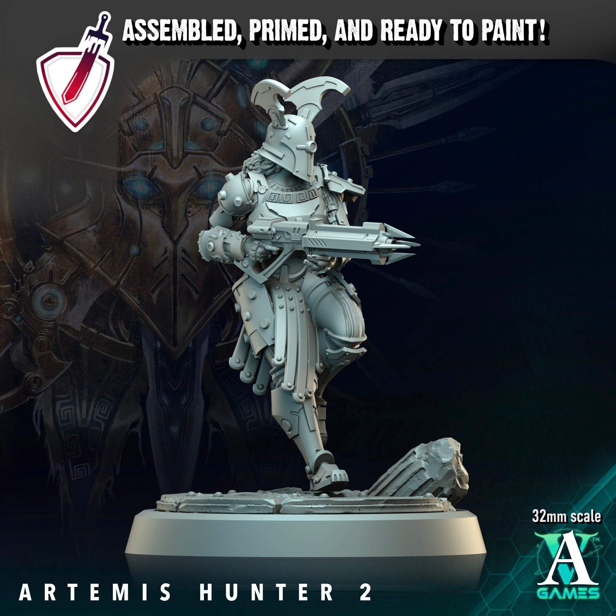 Artemis Hunters| Miniatures By Archvillain Games | For Tabletop Gaming, D&D, Wargaming, And Painting | Assembled And Primed - Brush and Battle