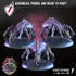 Giant Spiders | Miniatures By Crippled God Foundry | For Tabletop Gaming, D&D, Pathfinder, And Painting | Assembled And Primed - Brush and Battle