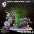 Wererat Battlecart | (Large) Miniature By Crippled God Foundry | For Tabletop Gaming, D&D, Pathfinder, And Painting | Assembled And Primed - Brush and Battle
