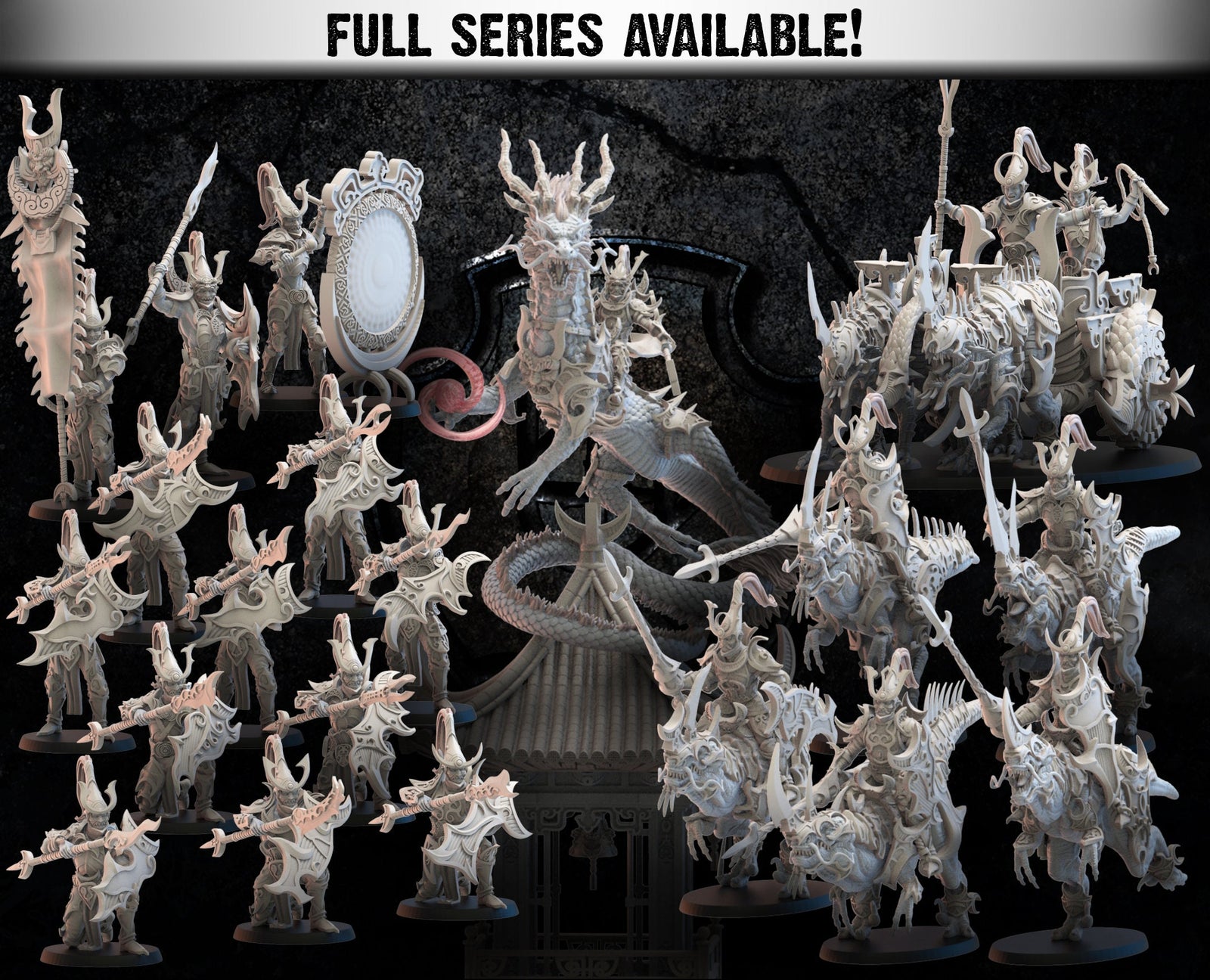 Night Elves Chariot | Miniature By Lost Kingdom | For Tabletop Gaming, D&D, Pathfinder, Wargames, And Painting | Assembled And Primed - Brush and Battle