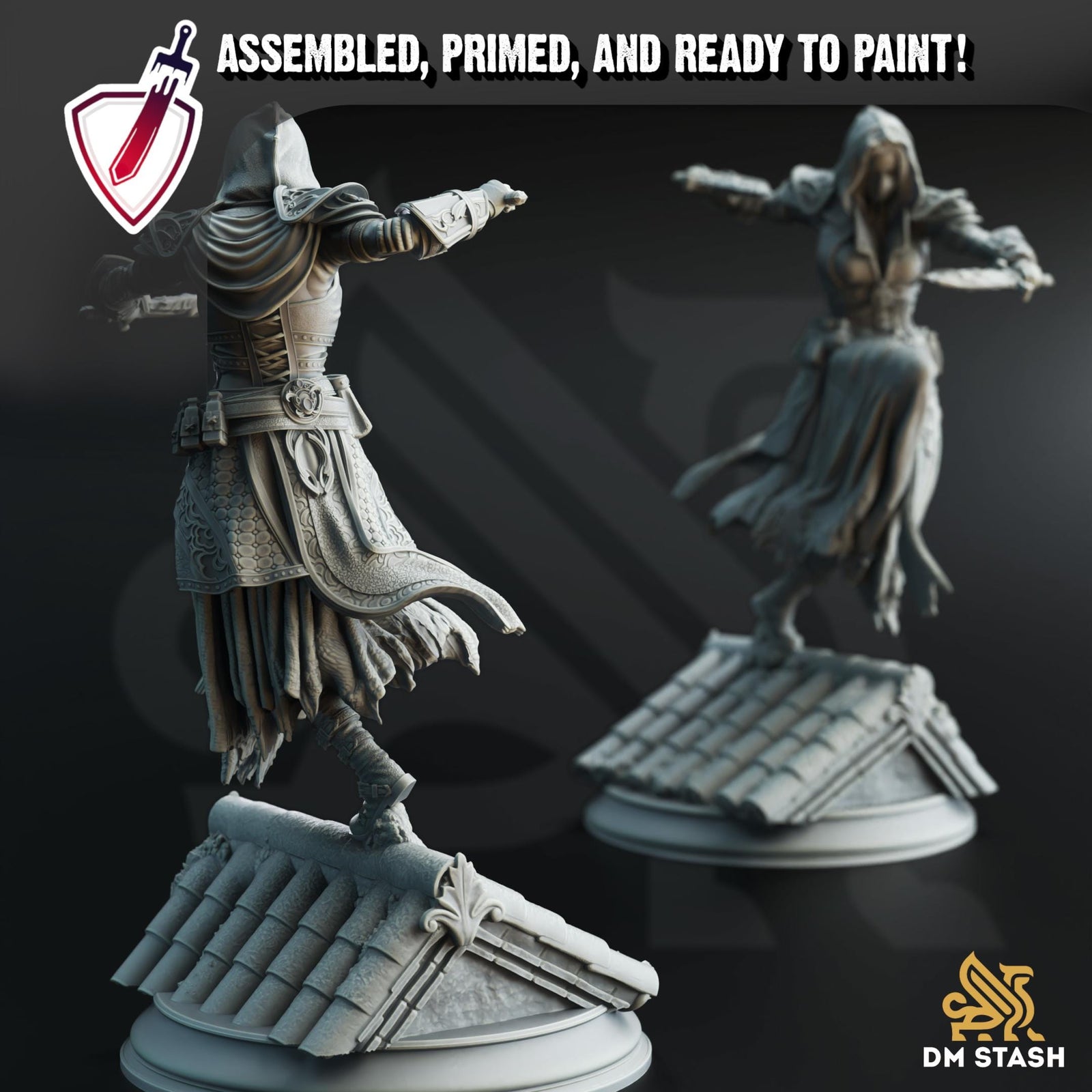Karena - The Airborne Psionic | Miniature by DM Stash | Resin Mini For Tabletop Gaming, D&D, Pathfinder, and Painting | Assembled and Primed