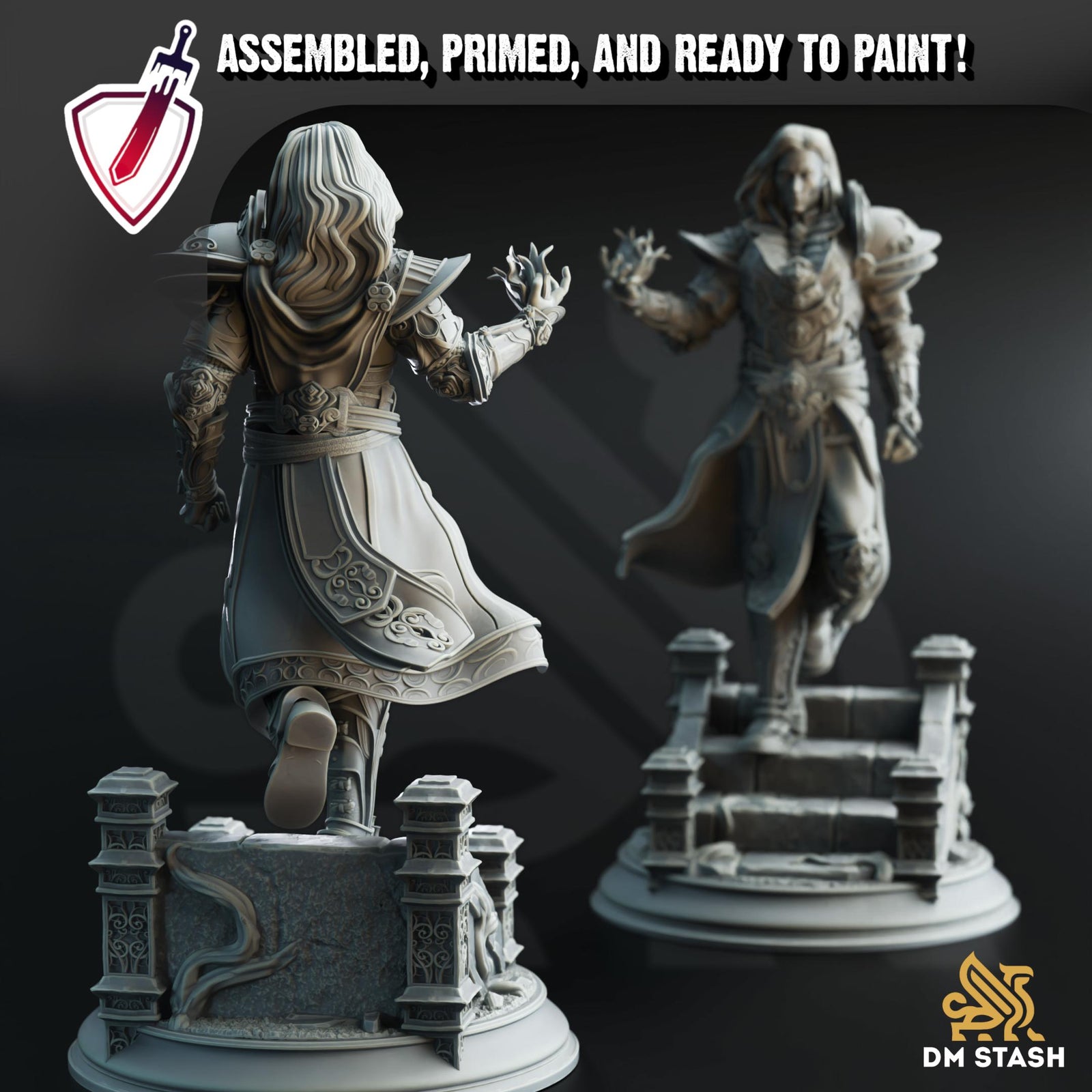 Orthis - Psionic Master | Miniature by DM Stash | Resin Mini For Tabletop Gaming, D&D, Pathfinder, and Painting | Assembled and Primed