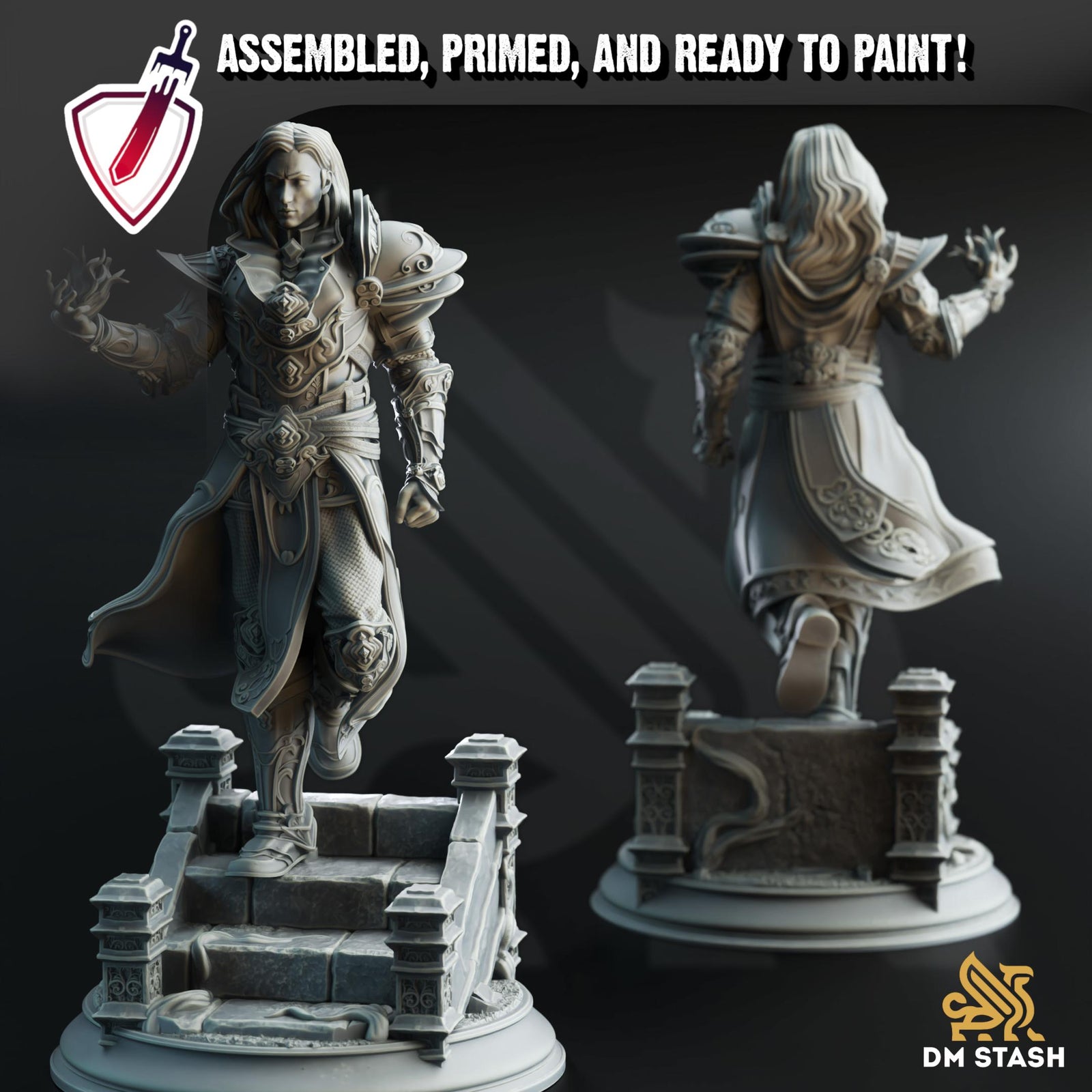 Orthis - Psionic Master | Miniature by DM Stash | Resin Mini For Tabletop Gaming, D&D, Pathfinder, and Painting | Assembled and Primed