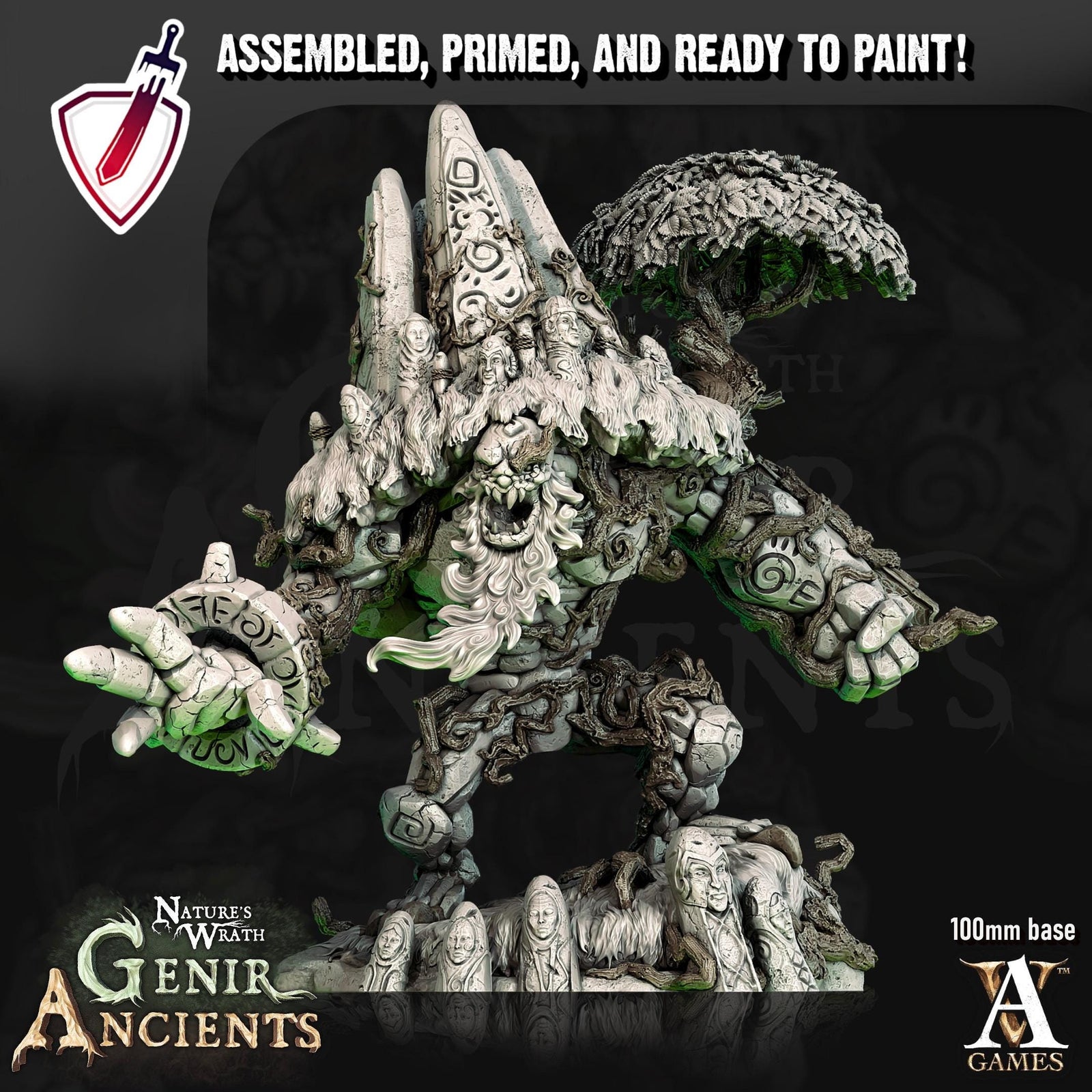 Elder Forest Elemental | (Massive) Miniature by Archvillain Games | Mini for tabletop gaming, D&D, Pathfinder, painting | Assembled + Primed