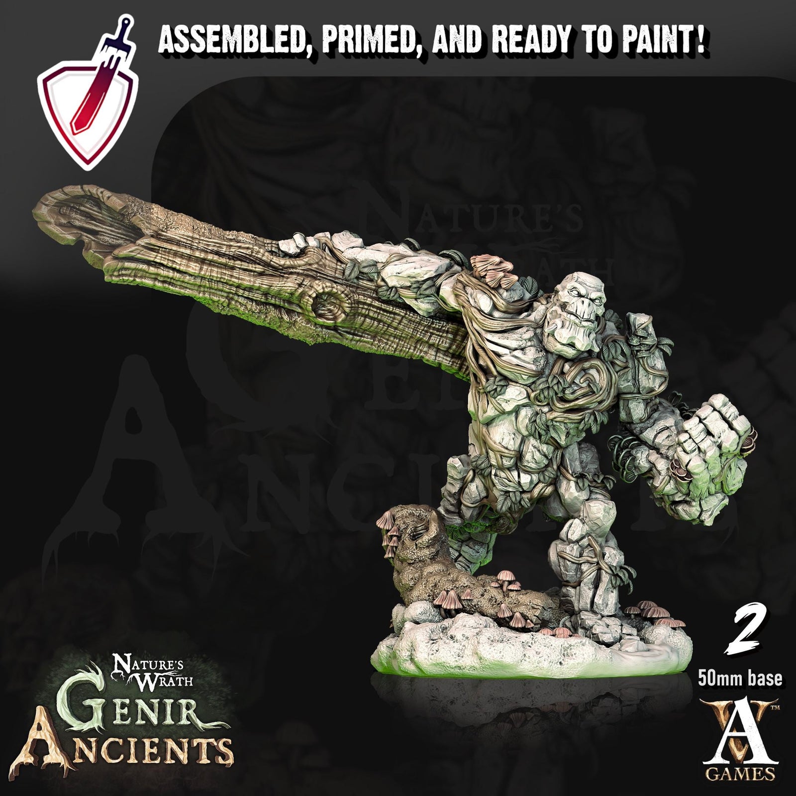 Forest Elementals | Miniatures by Archvillain Games | Resin mini for tabletop gaming, D&D, Pathfinder, painting | Assembled and Primed