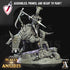 Anubian Wardog Riders | Miniatures by Archvillain Games | Resin Mini For Tabletop Gaming, D&D, Pathfinder, Painting | Assembled and Primed