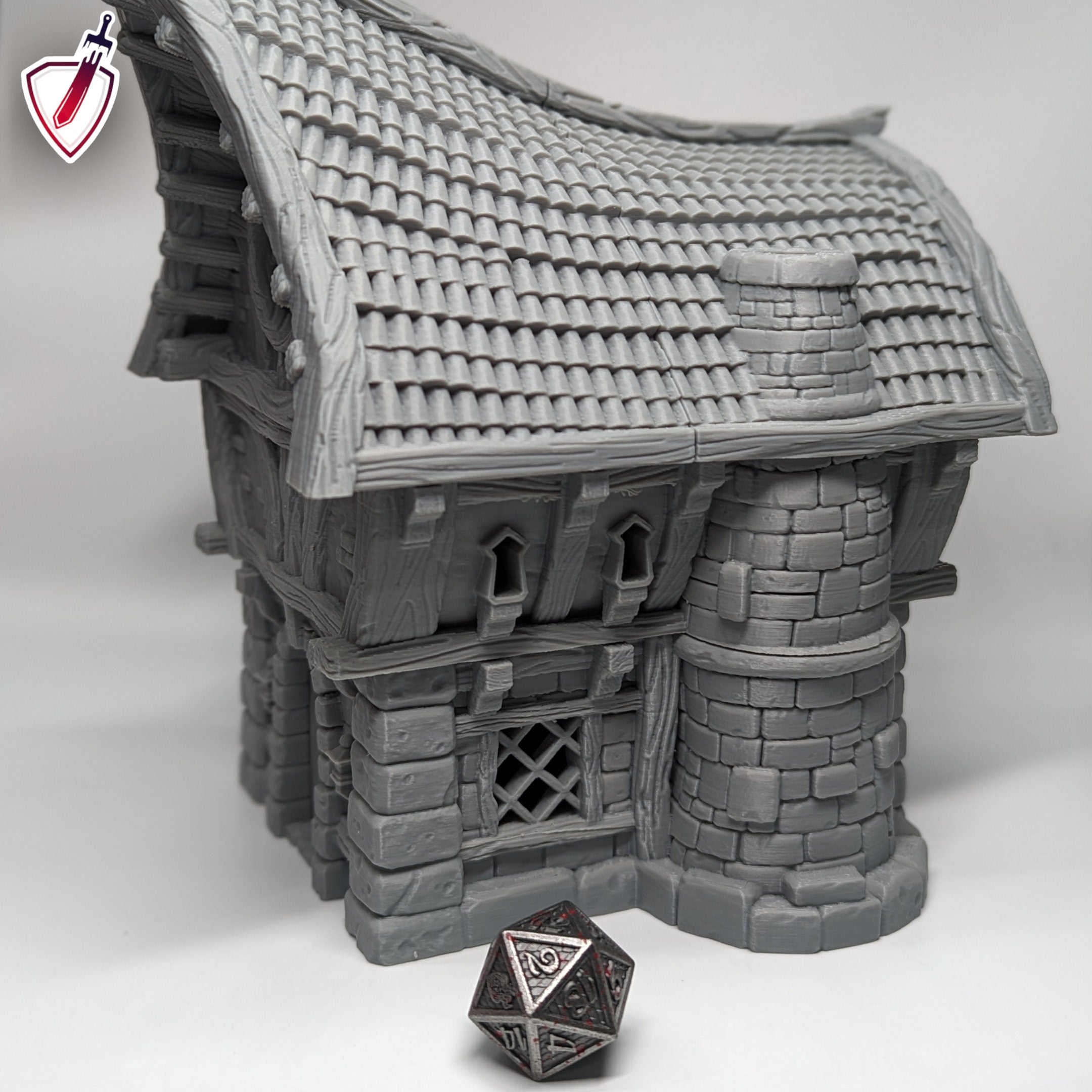 Small House | By Mujja'S Forge | Stone Cottage Building With Interior | Great For Any Tabletop RPG! - Brush and Battle