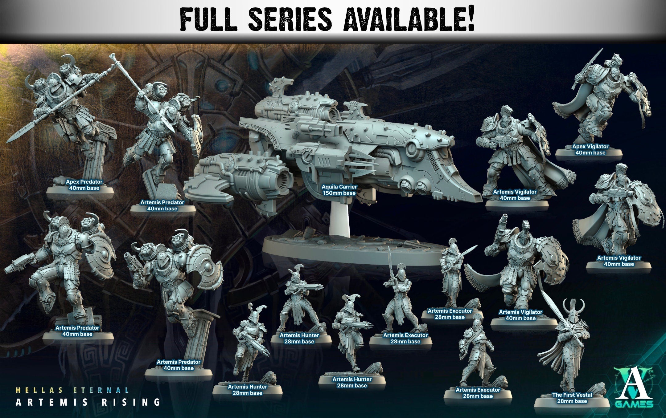 Aquila Carrier | Miniature By Archvillain Games | For Tabletop Gaming, D&D, Wargaming, And Painting | Assembled And Primed - Brush and Battle