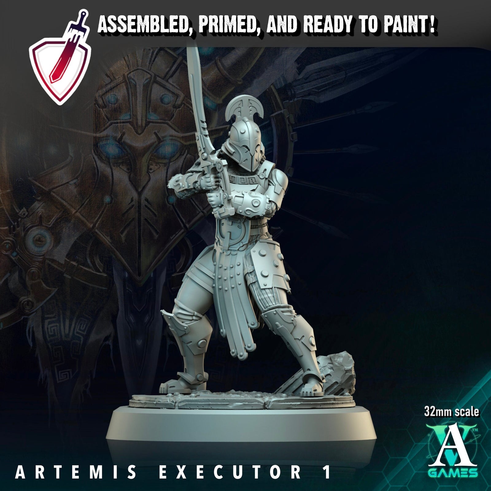 Artemis Executors | Miniatures By Archvillain Games | For Tabletop Gaming, D&D, Wargaming, And Painting | Assembled And Primed - Brush and Battle