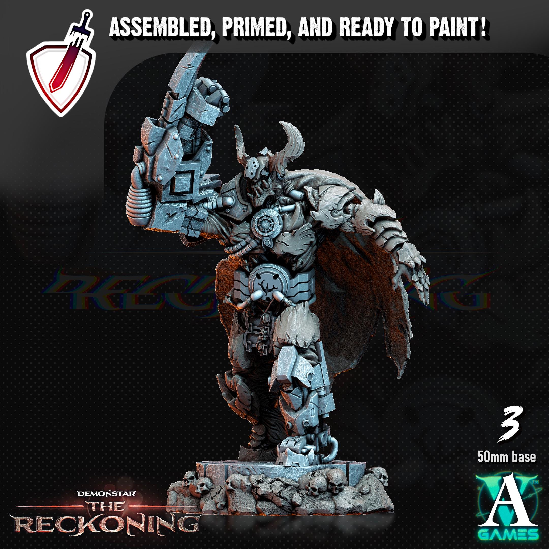 Armari Headhunters | Miniatures by Archvillain Games | Resin Mini for Tabletop Gaming, D&D, Wargaming, Painting | Assembled and Primed