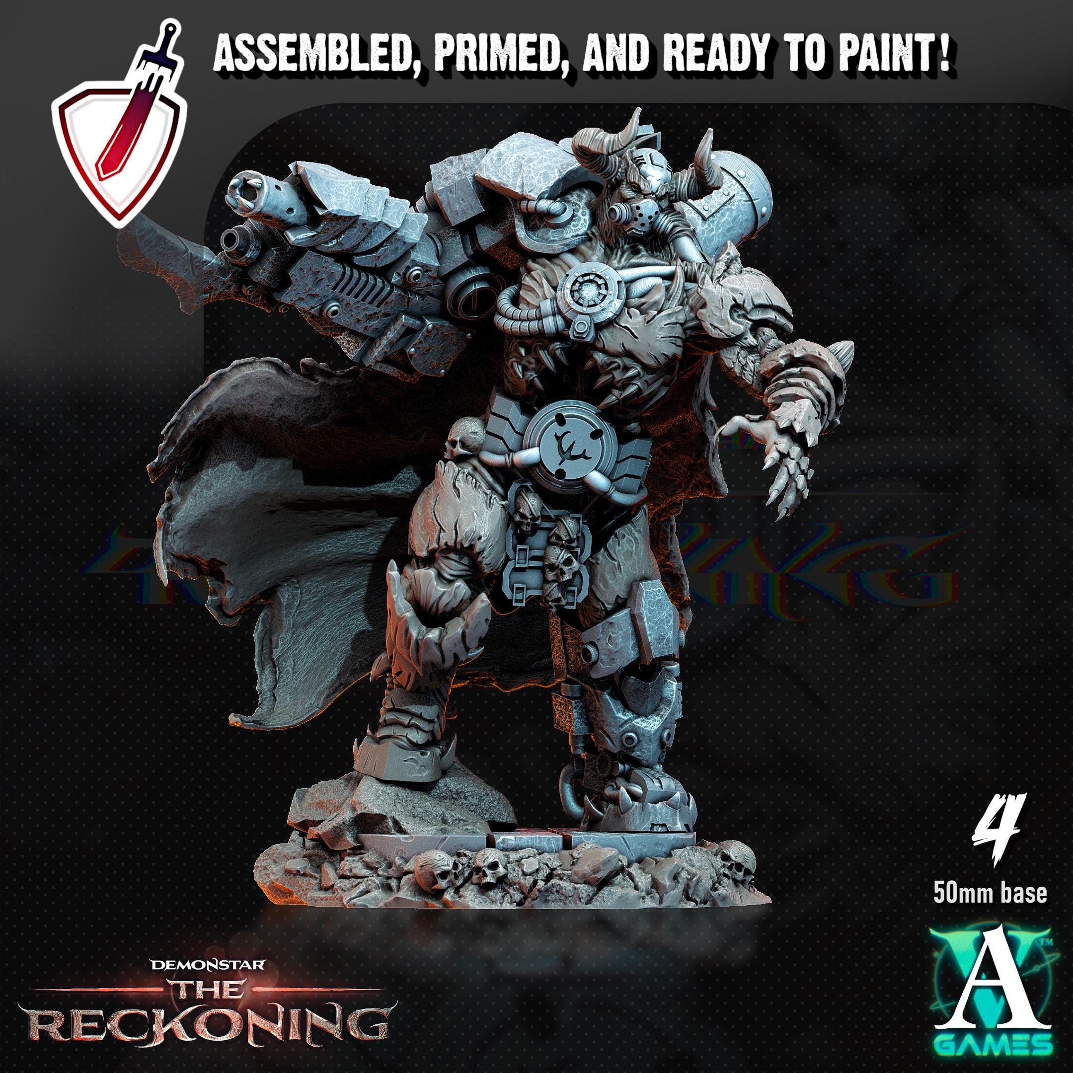 Armari Headhunters | Miniatures by Archvillain Games | Resin Mini for Tabletop Gaming, D&D, Wargaming, Painting | Assembled and Primed