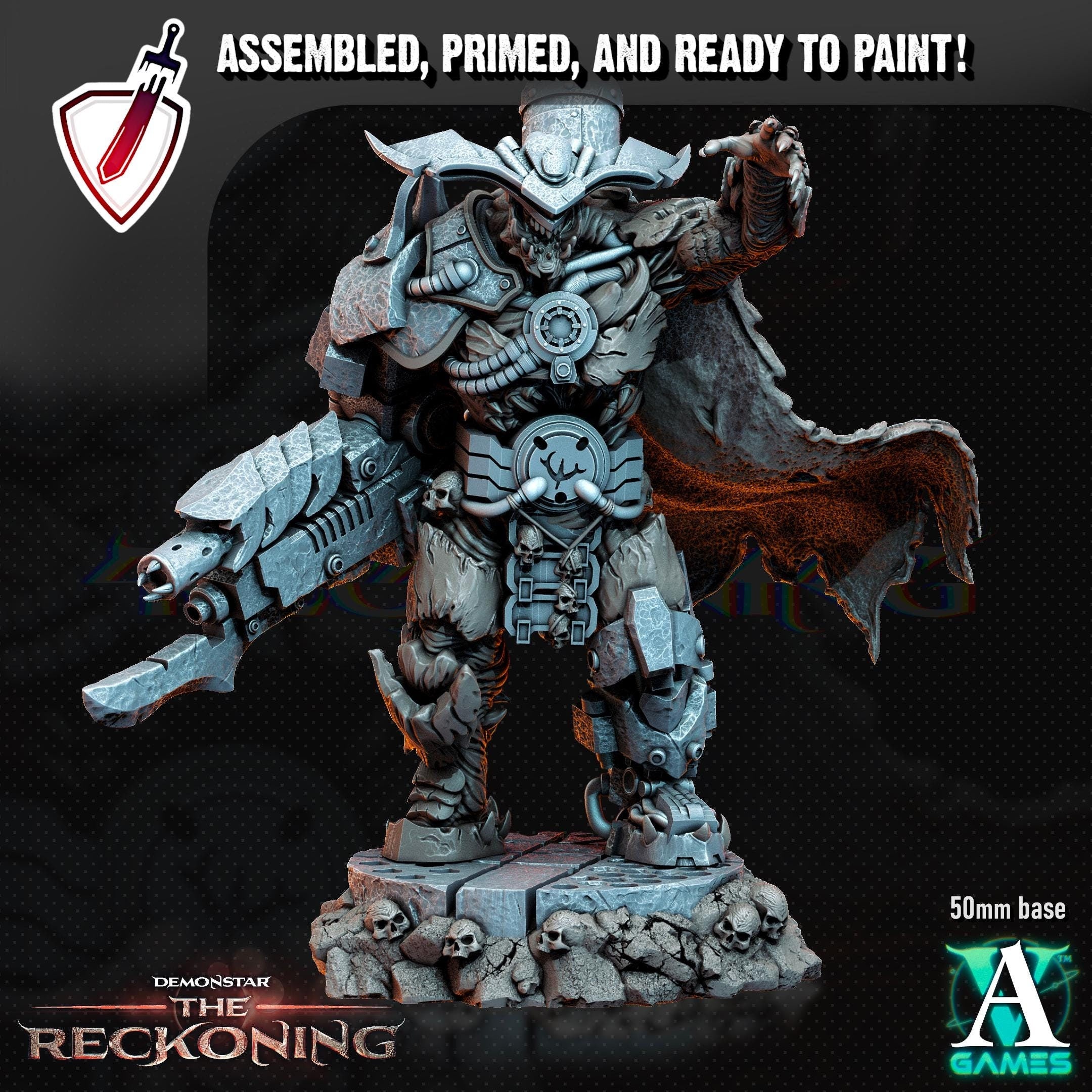 Armari Headhunters | Miniatures by Archvillain Games | Resin Mini for Tabletop Gaming, D&D, Wargaming, Painting | Assembled and Primed