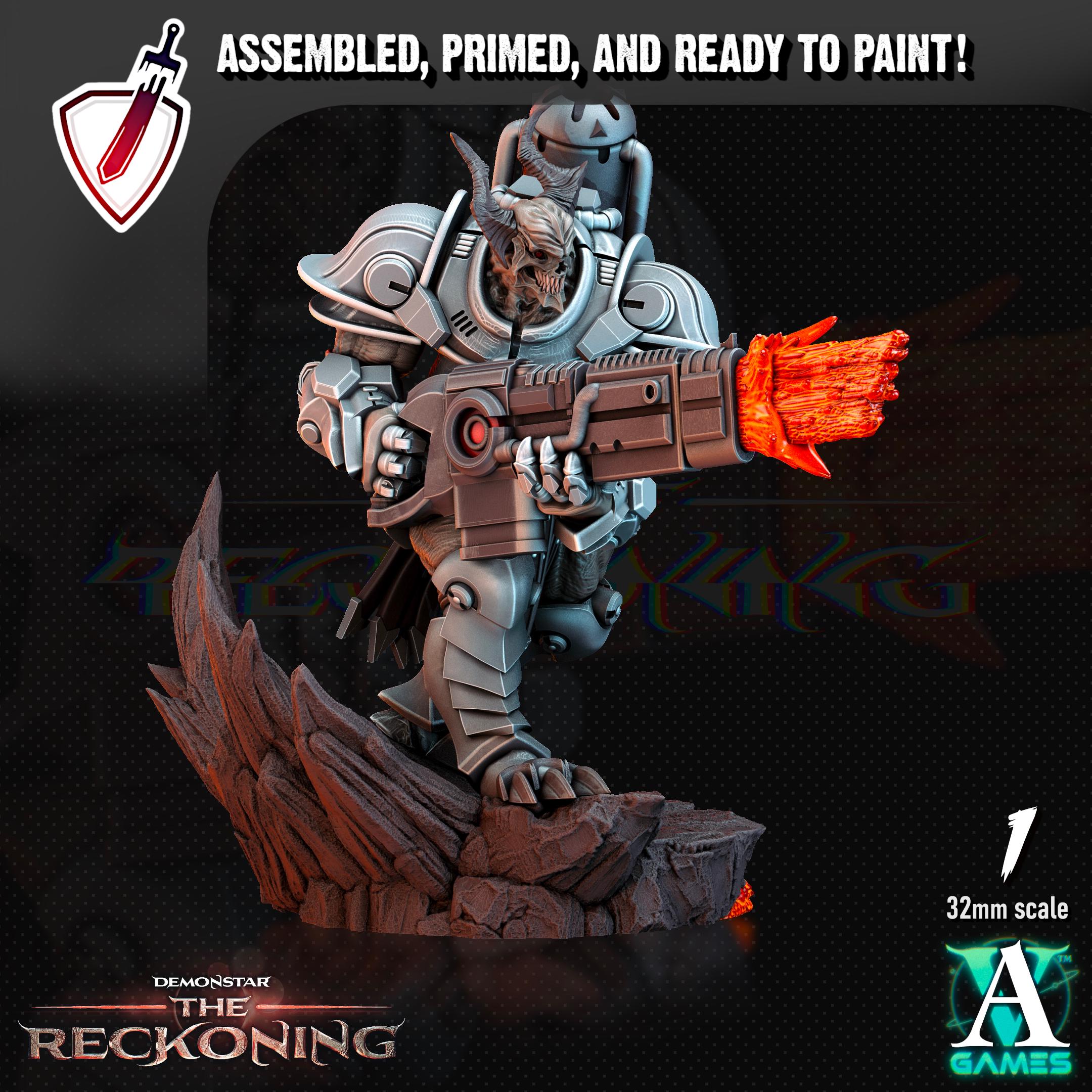 Armari Heavy Infantry | Miniatures by Archvillain Games | Resin Mini for Tabletop Gaming, D&D, Wargaming, Painting | Assembled and Primed