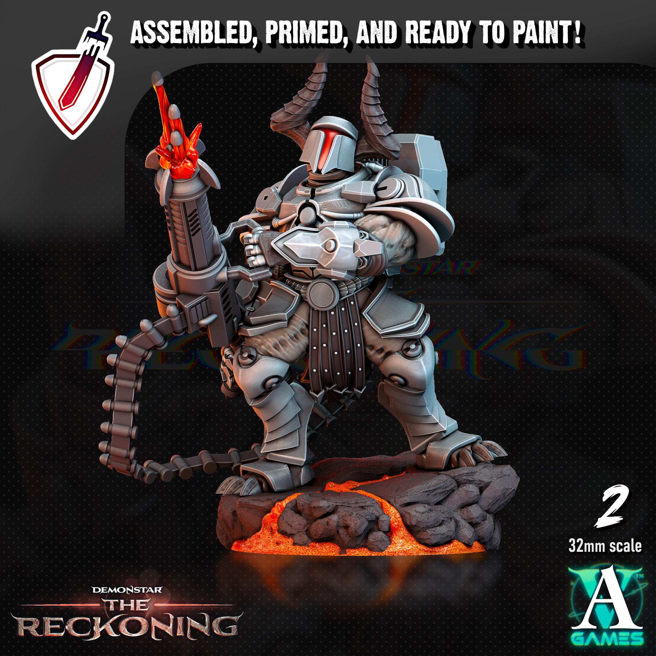 Armari Heavy Infantry | Miniatures by Archvillain Games | Resin Mini for Tabletop Gaming, D&D, Wargaming, Painting | Assembled and Primed