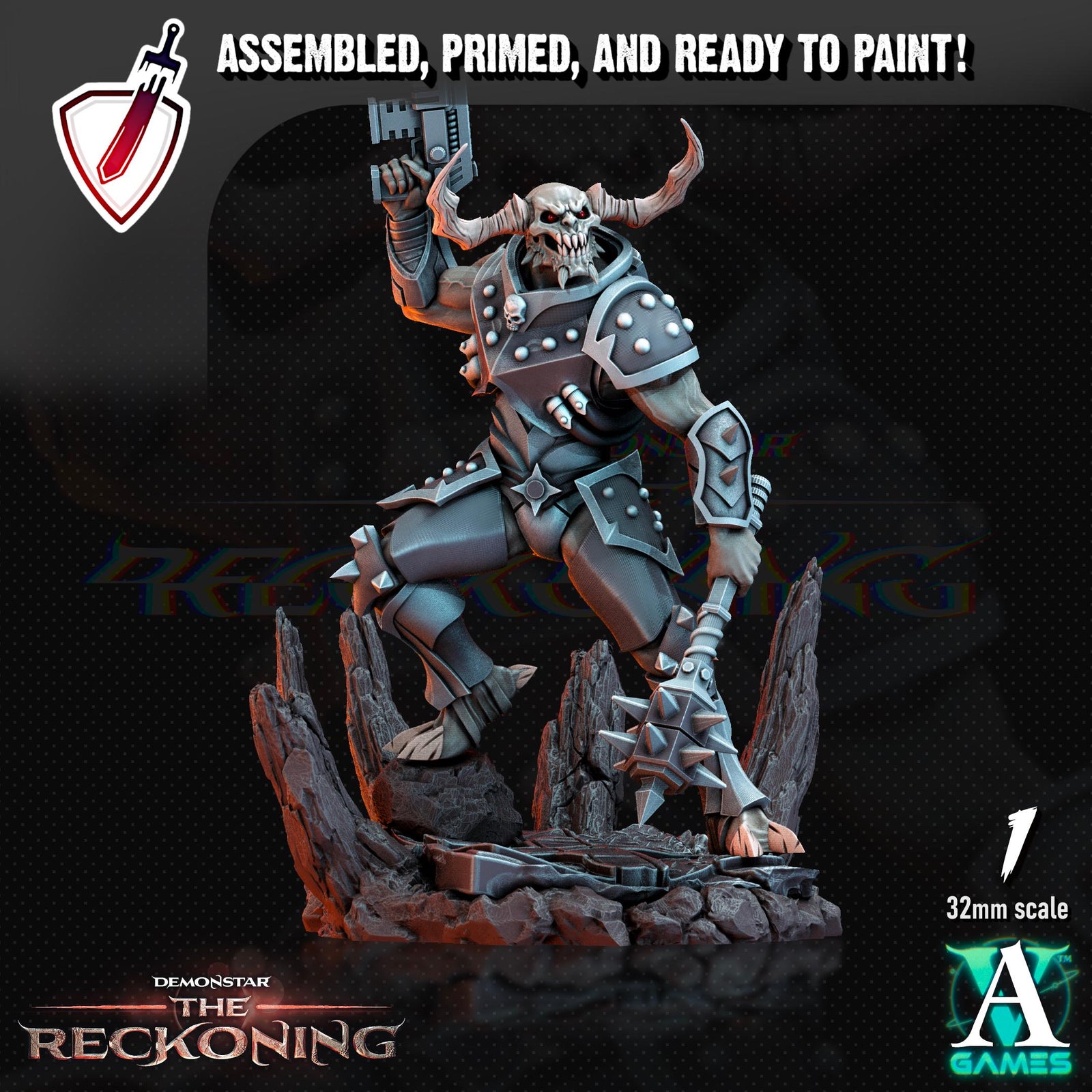 Armari Light Infantry | Miniatures by Archvillain Games | Resin Mini for Tabletop Gaming, D&D, Wargaming, Painting | Assembled and Primed