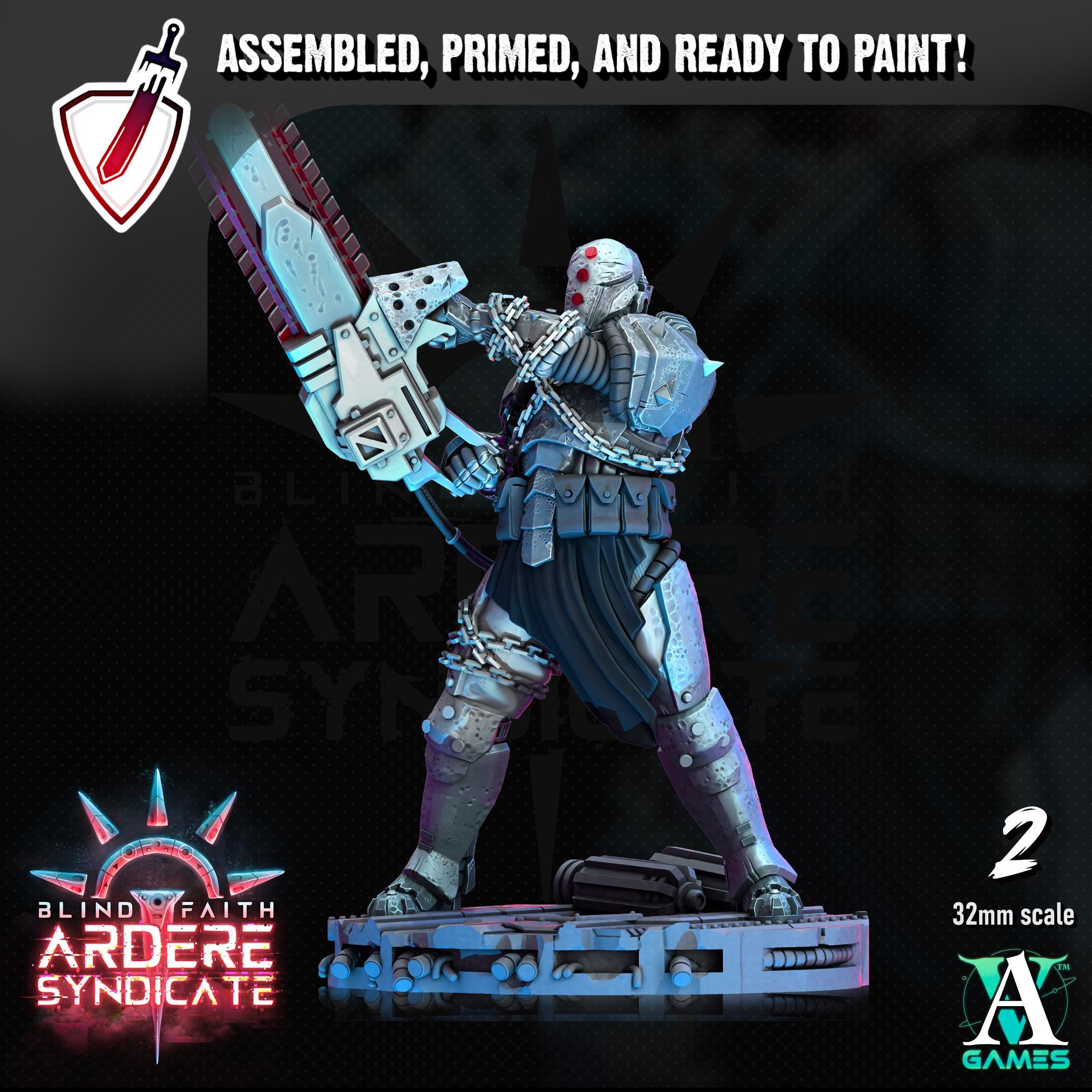 Arderite Light Infantry | Miniatures by Archvillain Games | Resin Mini for Tabletop Gaming, D&D, Wargaming, Painting | Assembled and Primed