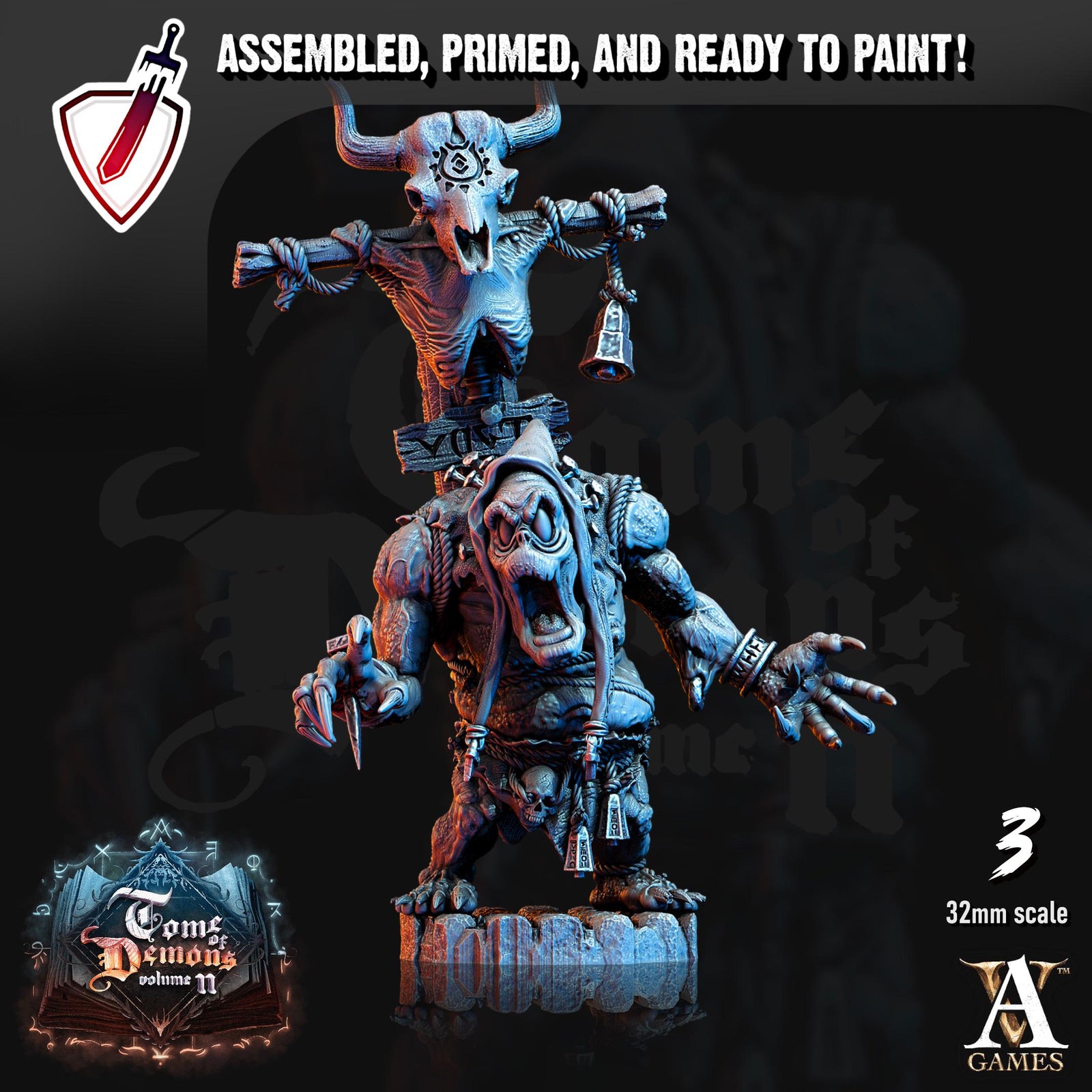 Bodach | Miniatures by Archvillain Games | Resin mini for tabletop gaming, D&D, Pathfinder, and painting | Assembled and Primed