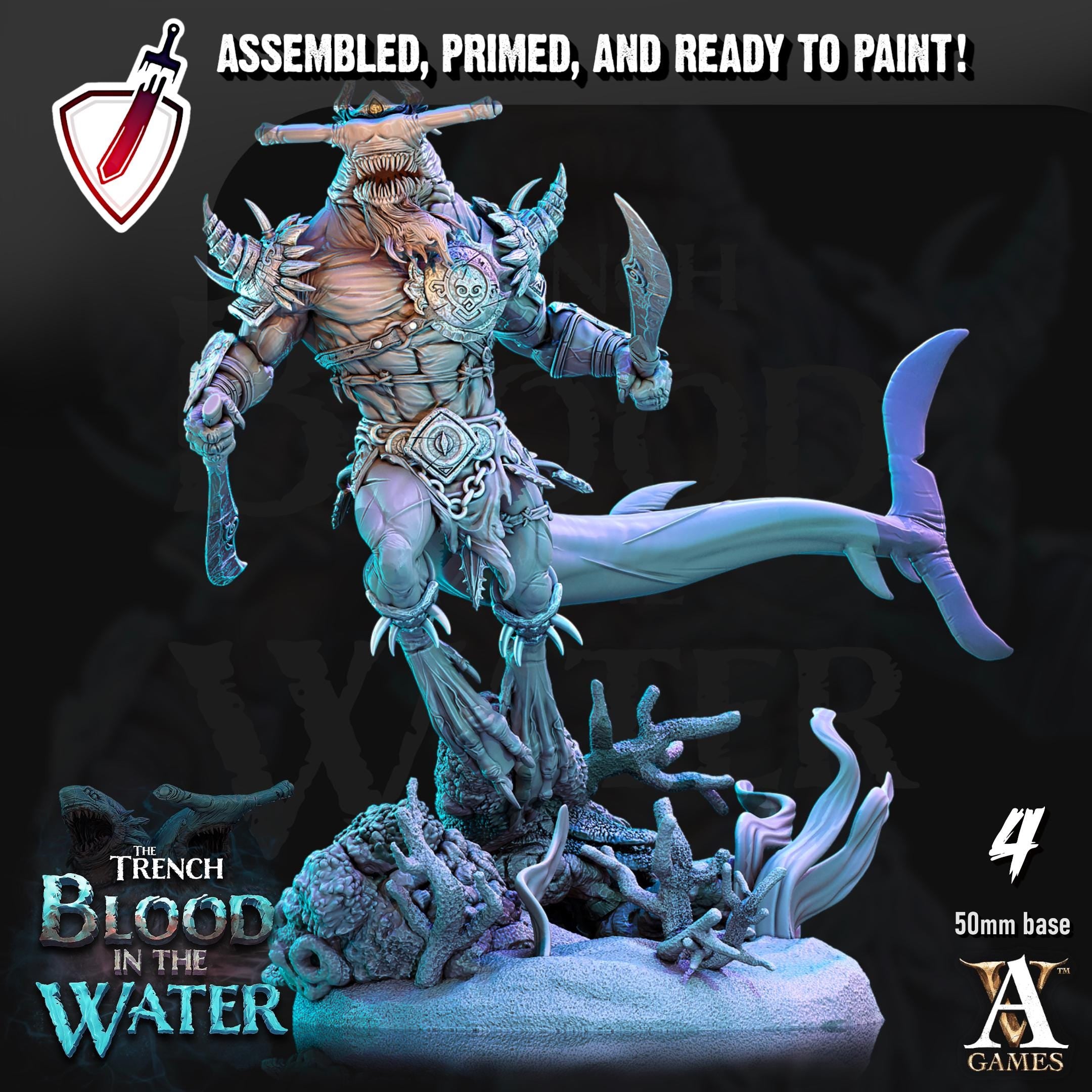 Karkhari | Miniatures by Archvillain Games | Resin mini for tabletop gaming, D&D, Pathfinder, painting | Assembled and Primed