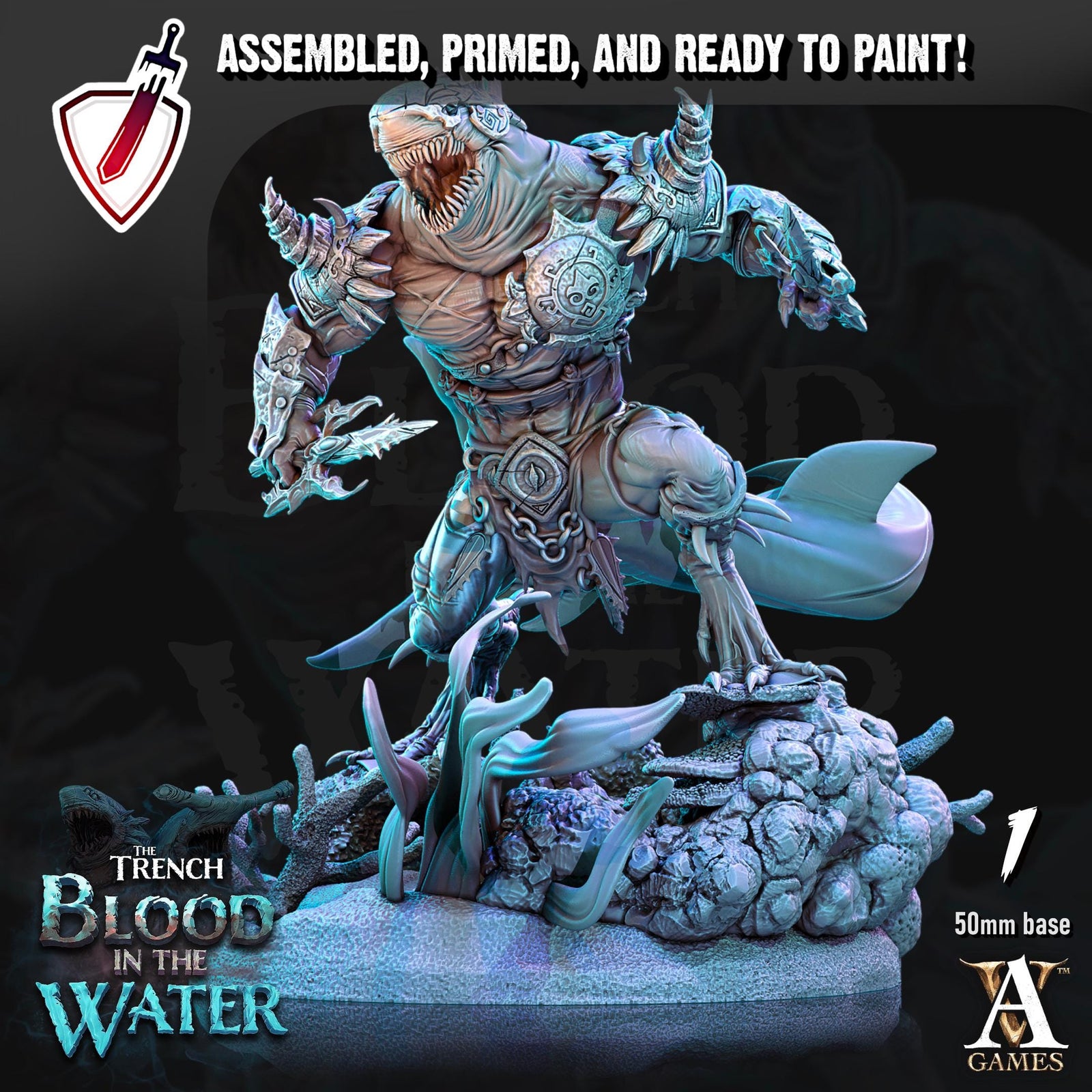 Karkhari | Miniatures by Archvillain Games | Resin mini for tabletop gaming, D&D, Pathfinder, painting | Assembled and Primed