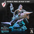 Shakarkha Sharktamers | Miniatures by Archvillain Games | Resin mini for tabletop gaming, D&D, Pathfinder, painting | Assembled and Primed