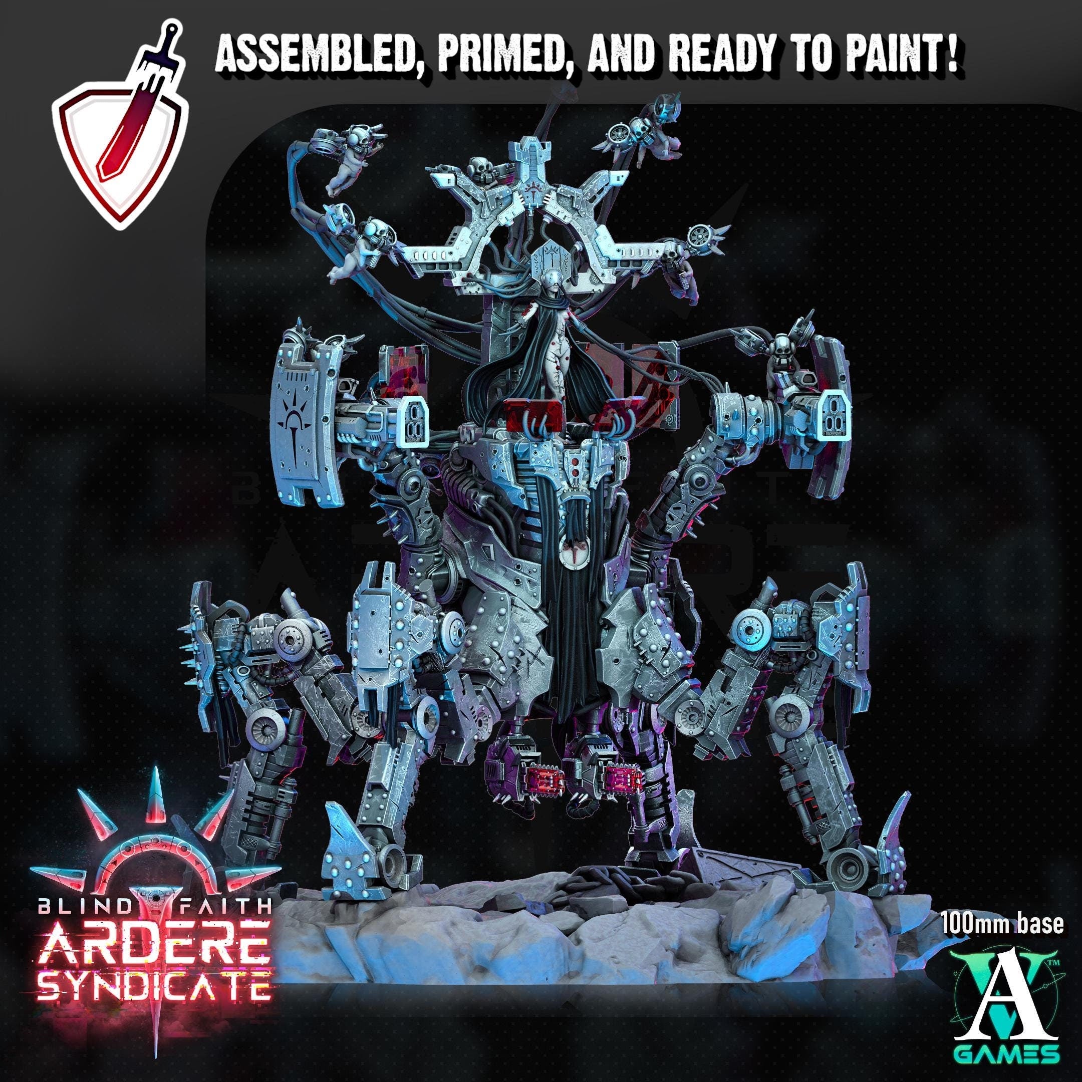 Matrise - Ardere Prophet | (Massive) Miniature by Archvillain Games | For Tabletop Gaming, D&D, Wargaming, Painting | Assembled and Primed