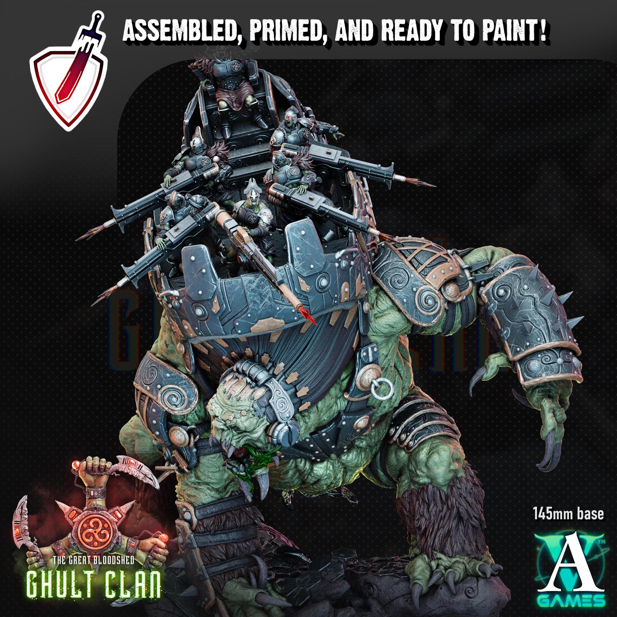 Bodoluk of Ghult Clan | (Massive) Miniature by Archvillain Games | Mini for Tabletop Gaming, D&D, Wargaming, Painting | Assembled and Primed
