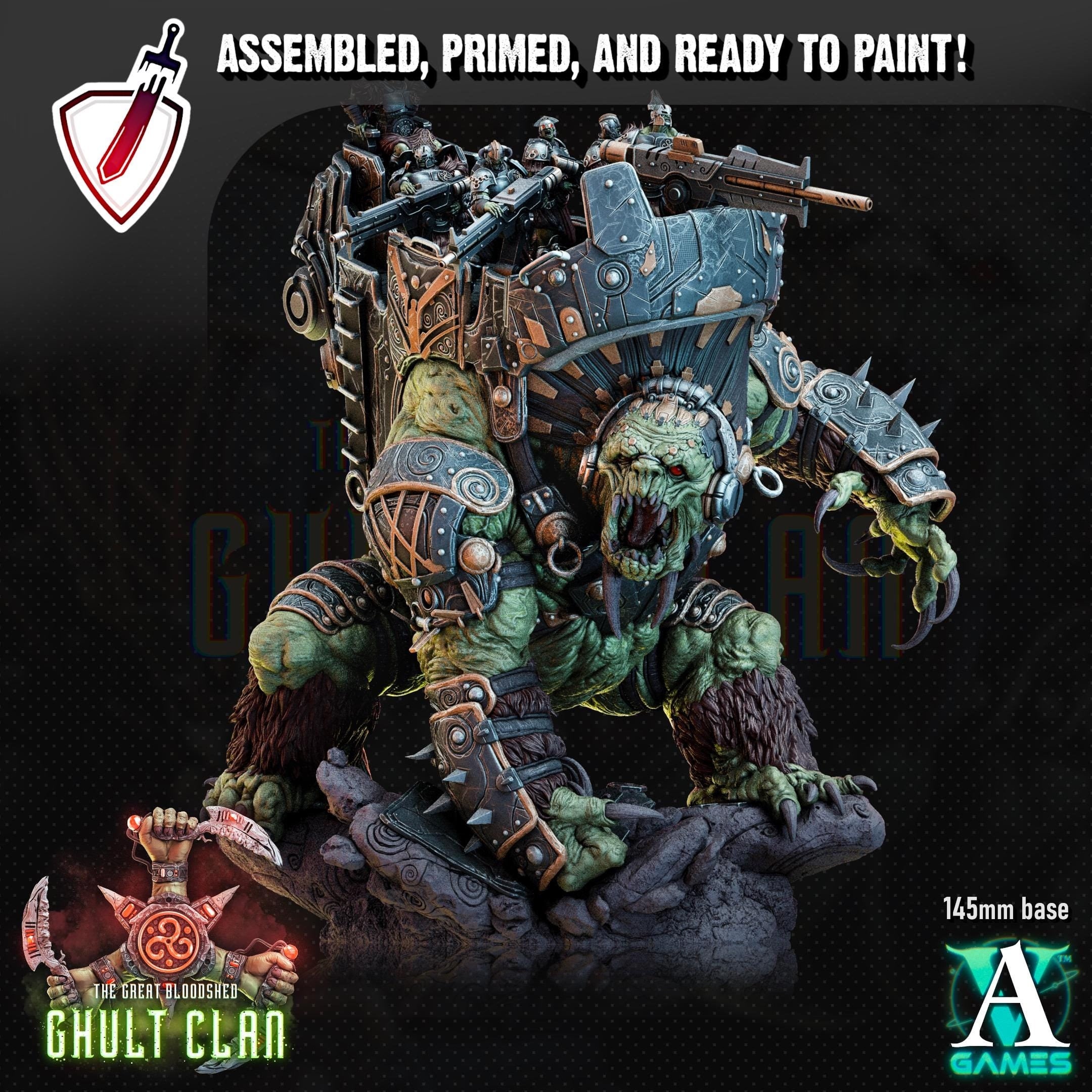 Bodoluk of Ghult Clan | (Massive) Miniature by Archvillain Games | Mini for Tabletop Gaming, D&D, Wargaming, Painting | Assembled and Primed
