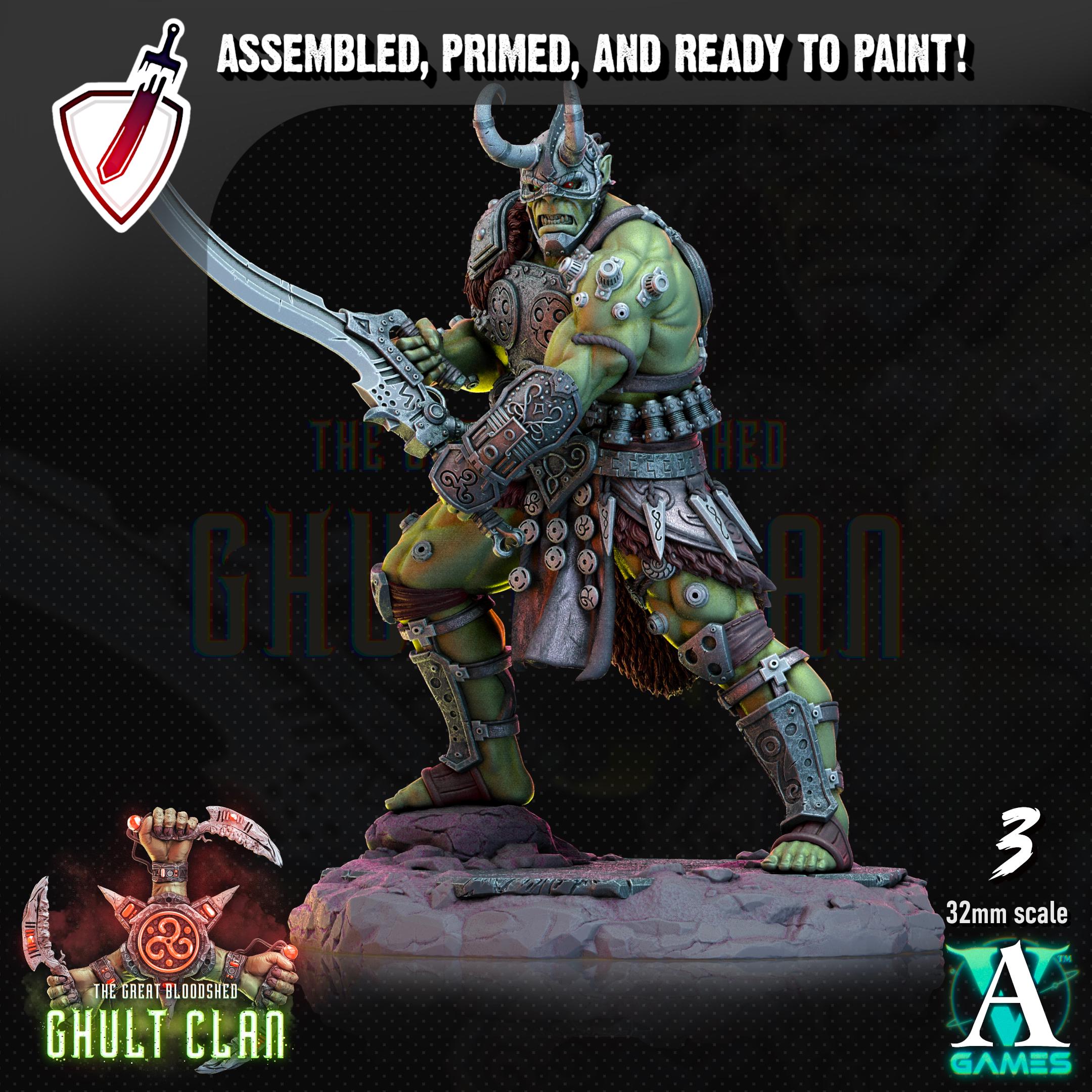 Ghult Berserkers | Miniatures by Archvillain Games | Resin Mini for Tabletop Gaming, D&D, Wargaming, Painting | Assembled and Primed