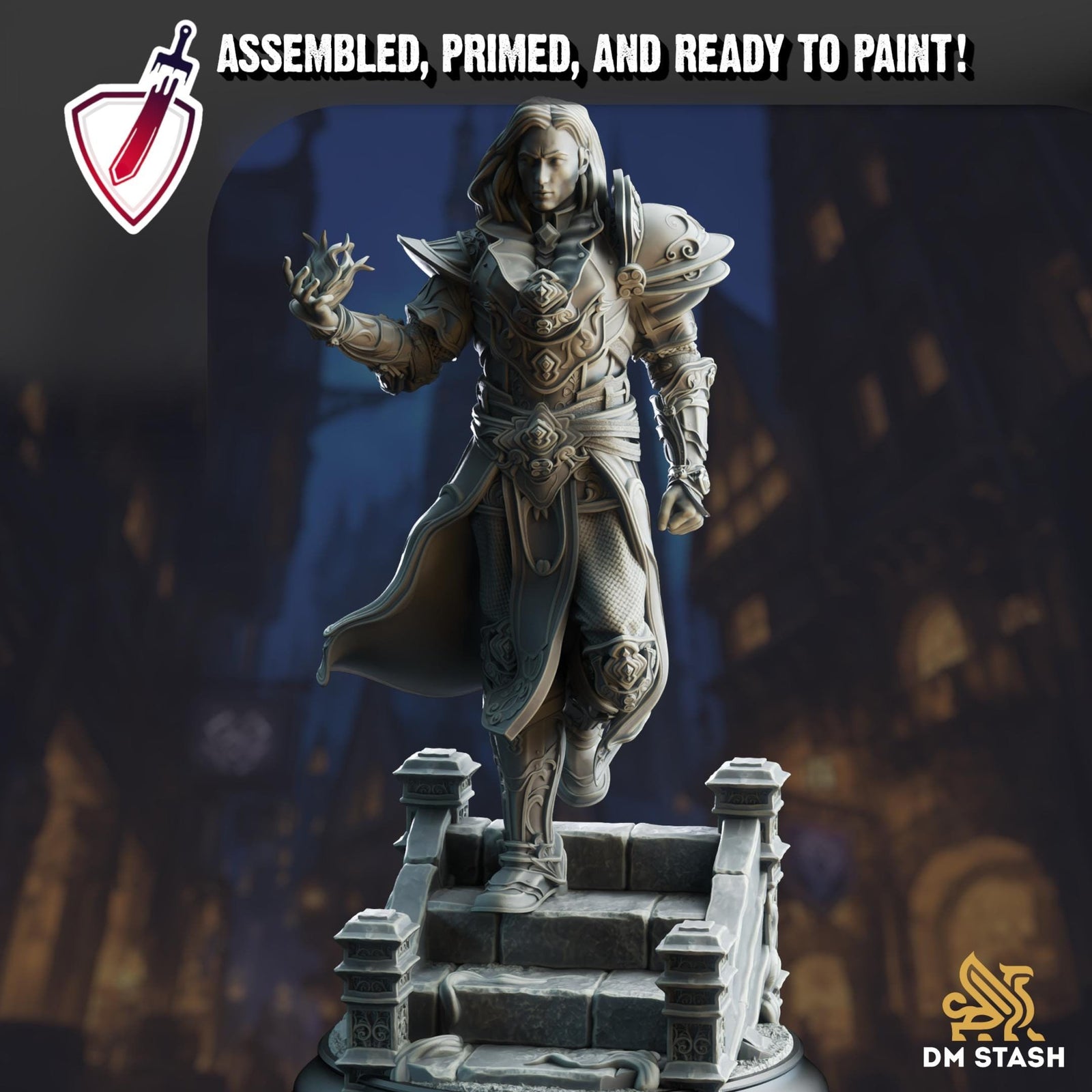 Orthis - Psionic Master | Miniature by DM Stash | Resin Mini For Tabletop Gaming, D&D, Pathfinder, and Painting | Assembled and Primed