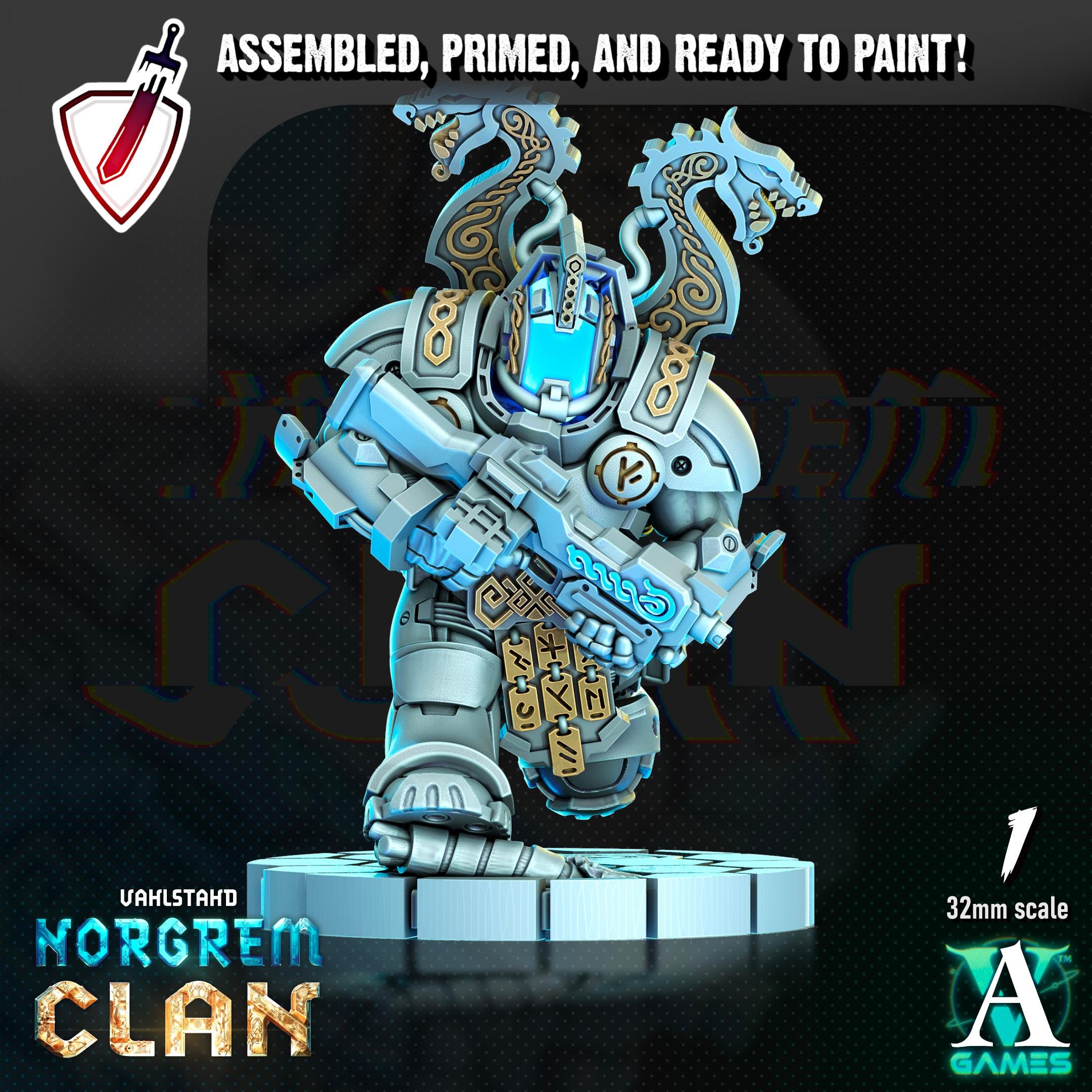 Norgrem Shocktroopers | Miniatures by Archvillain Games | Resin Mini for Tabletop Gaming, D&D, Wargaming, Painting | Assembled and Primed