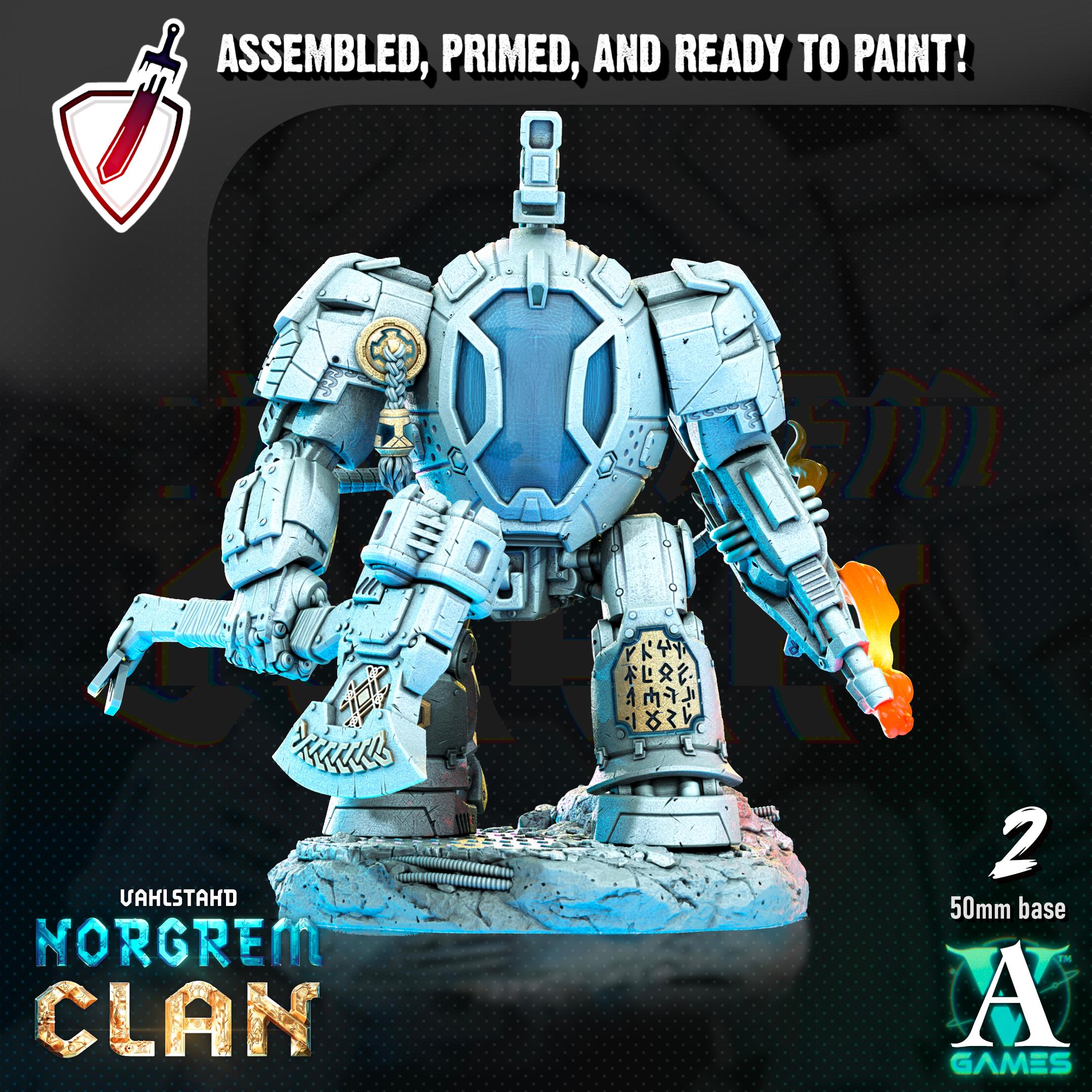 Norgrem Ironclads | Miniatures by Archvillain Games | Resin Mini for Tabletop Gaming, D&D, Wargaming, Painting | Assembled and Primed