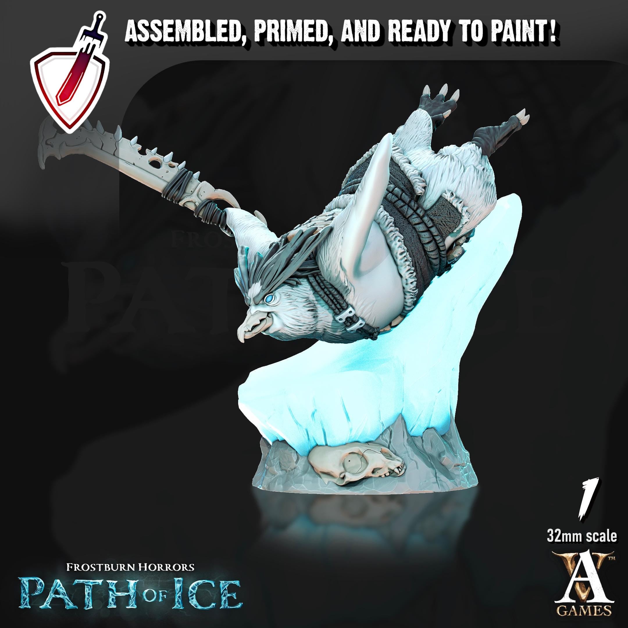 Pingvi Scouts | Miniature by Archvillain Games | Resin mini for tabletop gaming, D&D, Pathfinder, painting | Fully Assembled and Primed