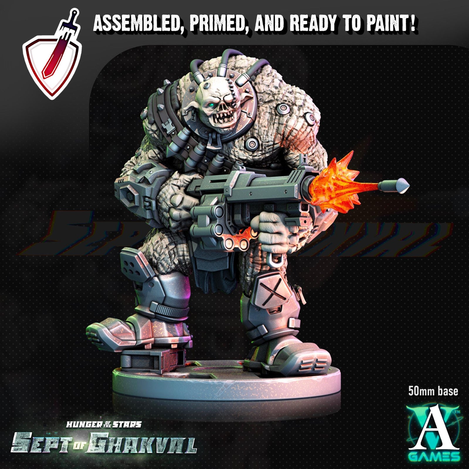 Ghakval Ghu Grunts | Miniatures by Archvillain Games | Resin Mini for Tabletop Gaming, D&D, Wargaming, Painting | Assembled and Primed