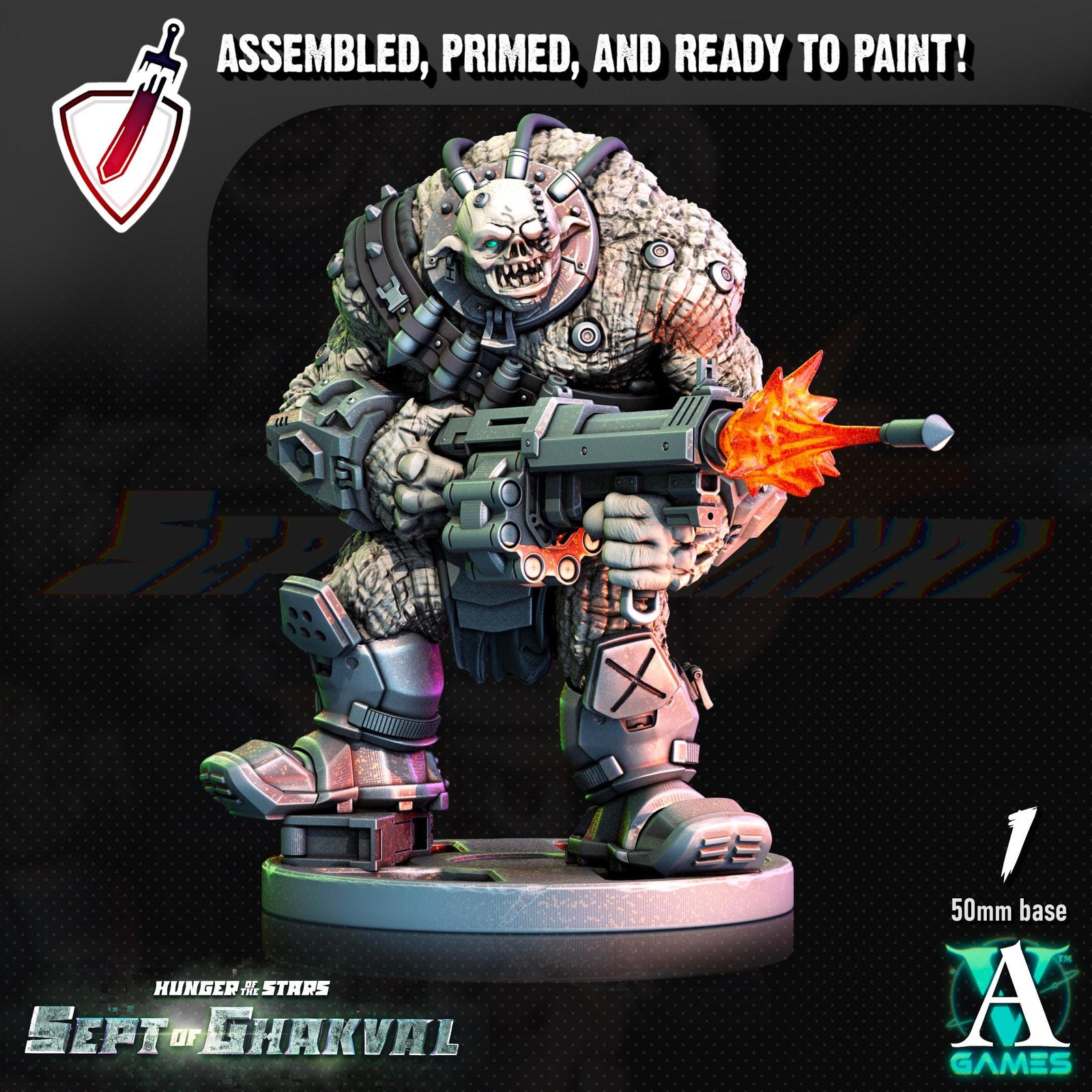 Ghakval Ghu Grunts | Miniatures by Archvillain Games | Resin Mini for Tabletop Gaming, D&D, Wargaming, Painting | Assembled and Primed