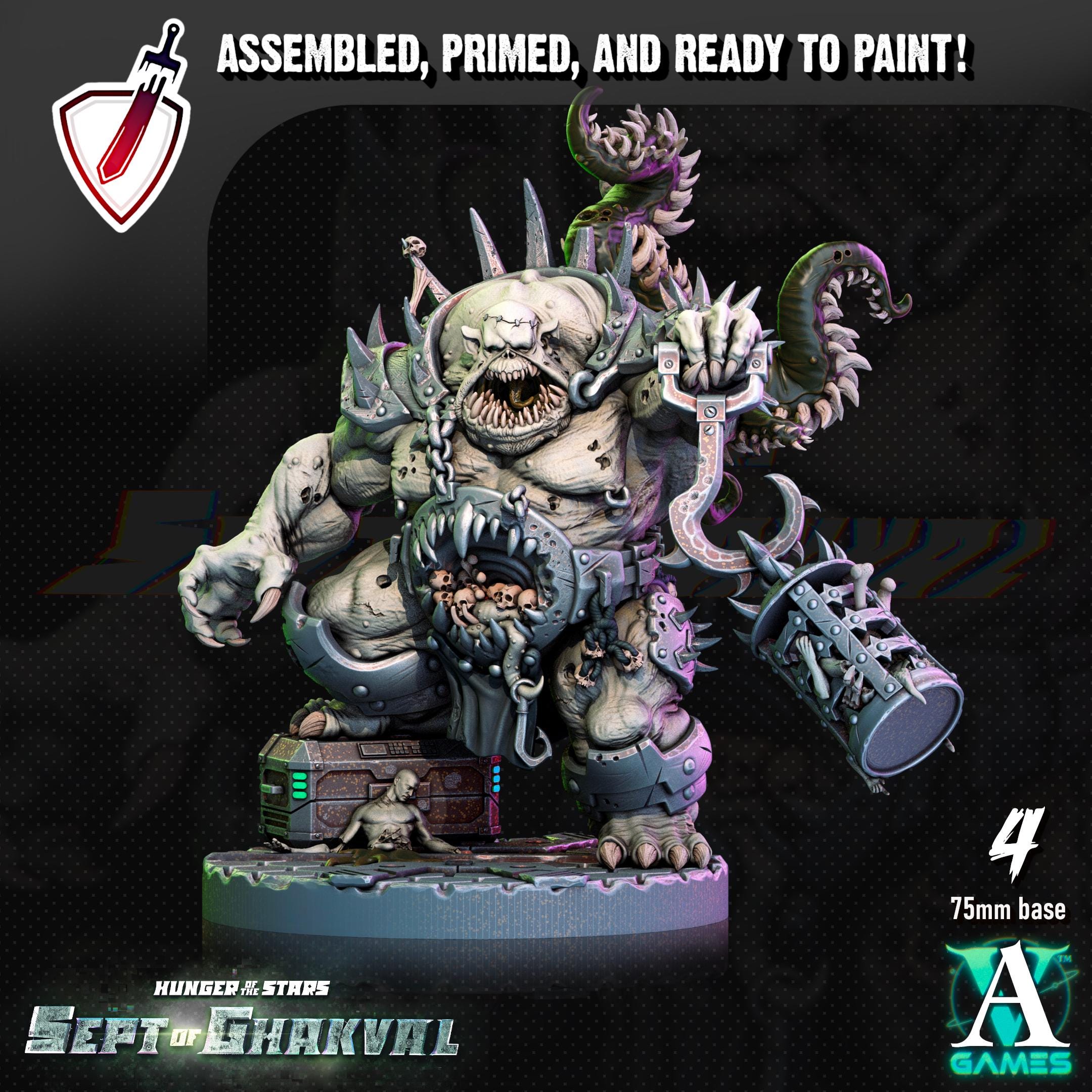Ghakval Jailers | (Large) Miniatures by Archvillain Games | Resin Mini for Tabletop Gaming, D&D, Wargaming, Painting | Assembled and Primed