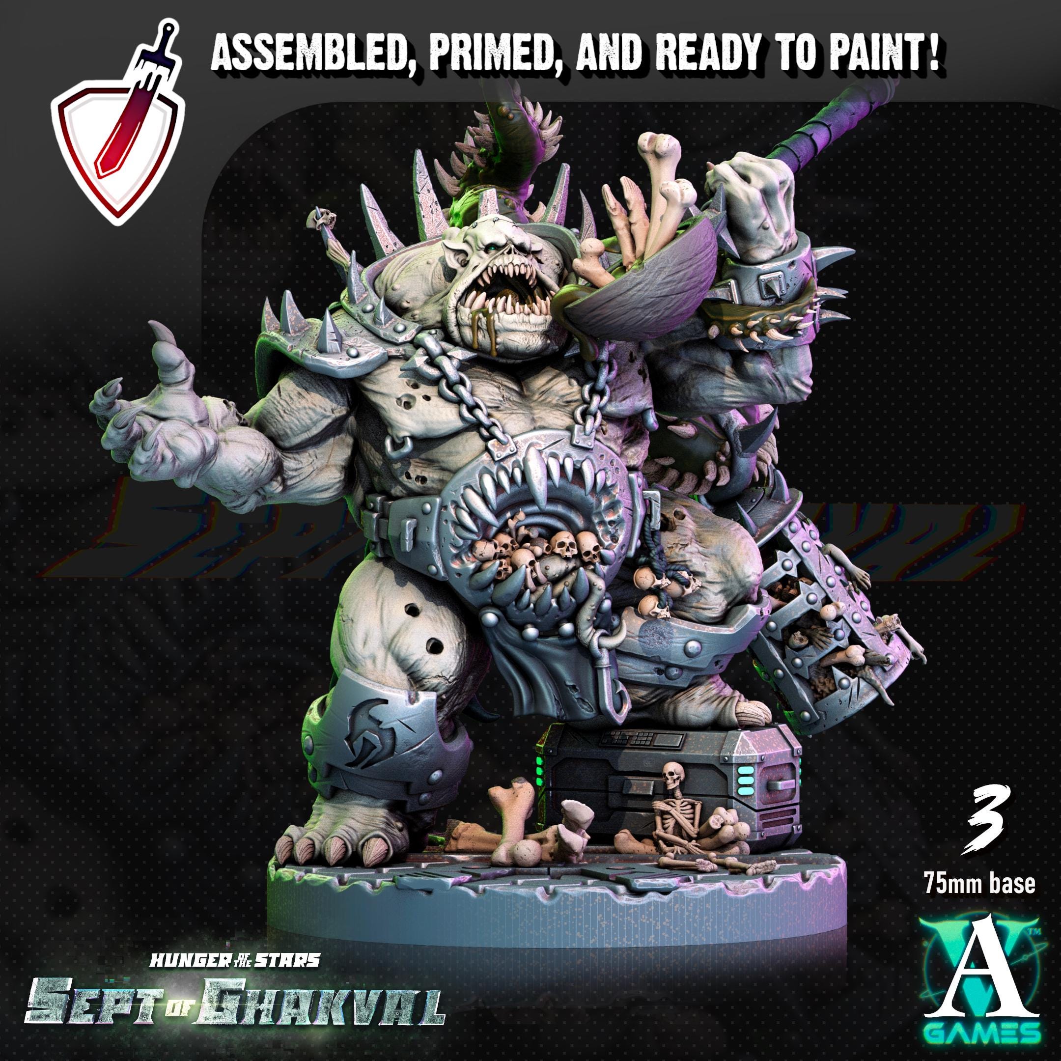 Ghakval Jailers | (Large) Miniatures by Archvillain Games | Resin Mini for Tabletop Gaming, D&D, Wargaming, Painting | Assembled and Primed