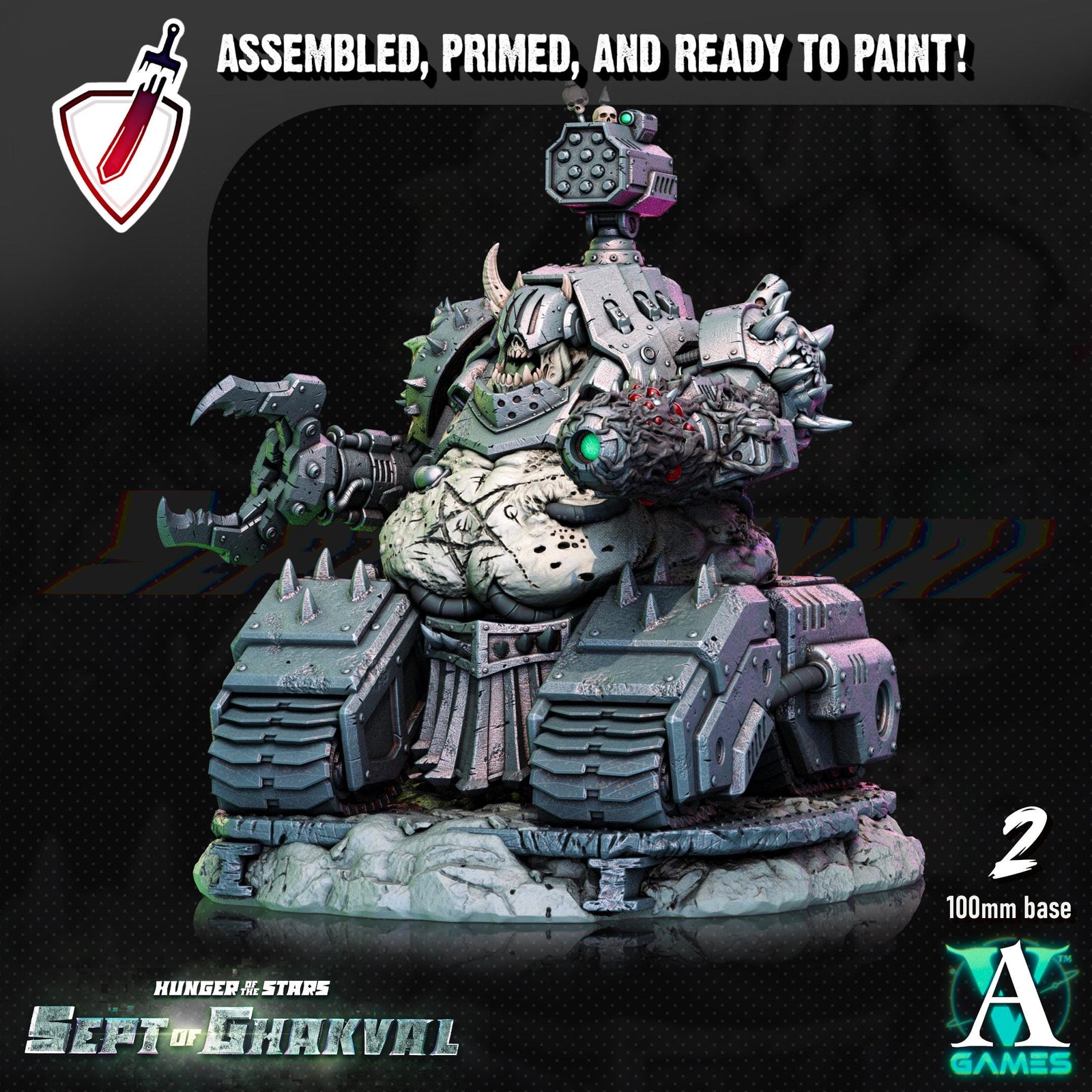 Ghakval Artillery | (Large) Miniatures by Archvillain Games | Resin Mini for Tabletop Wargames, RPGs, and Painting | Assembled and Primed