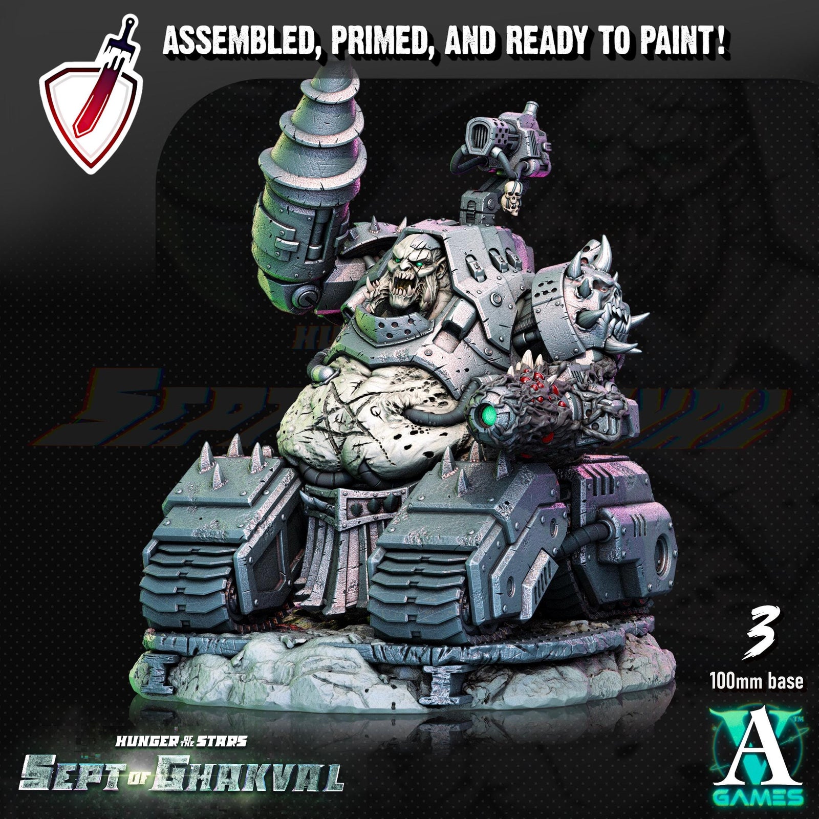 Ghakval Artillery | (Large) Miniatures by Archvillain Games | Resin Mini for Tabletop Wargames, RPGs, and Painting | Assembled and Primed