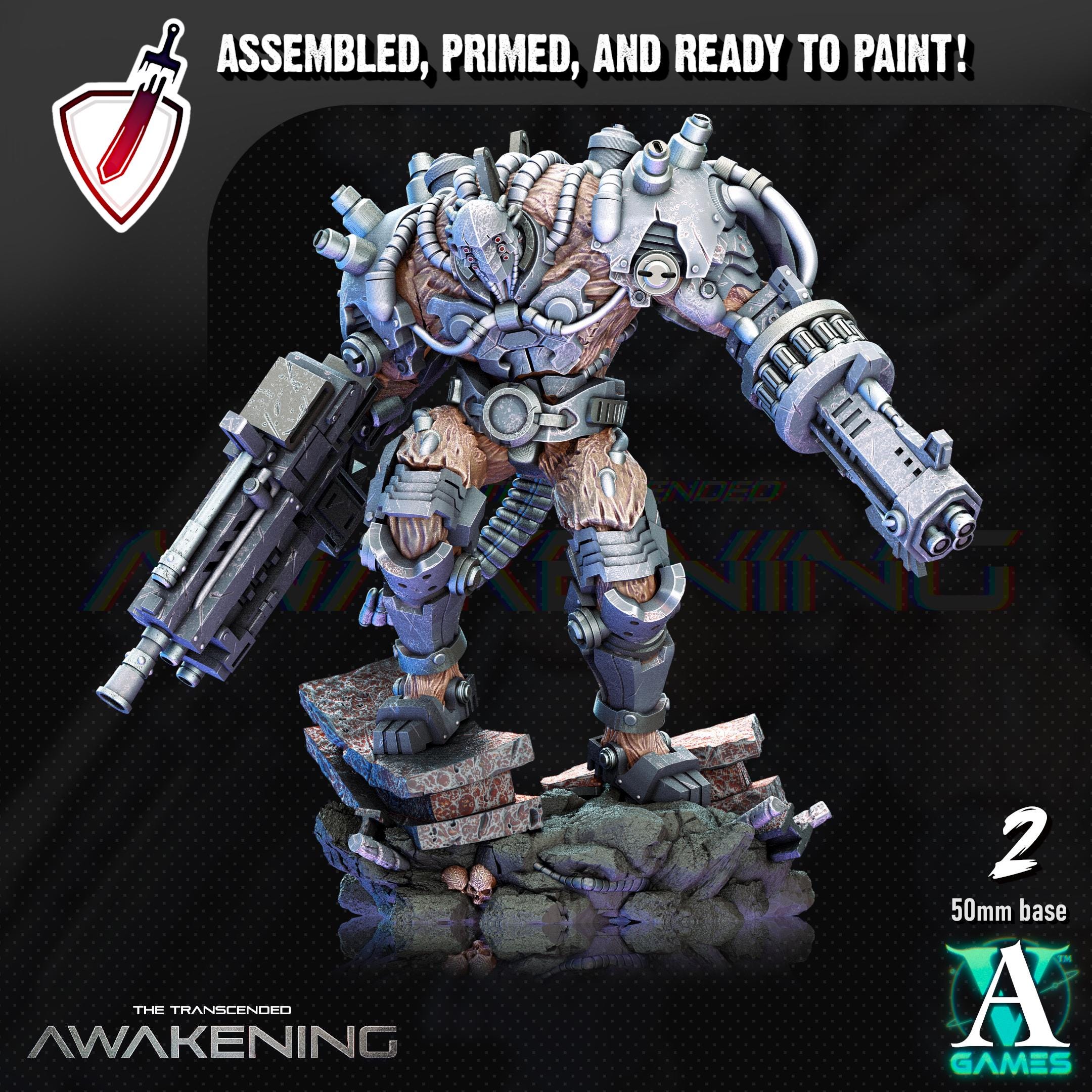 Transcended Fleshgrafts | Miniatures by Archvillain Games | Resin Mini for Tabletop Gaming, D&D, Wargaming, Painting | Assembled and Primed
