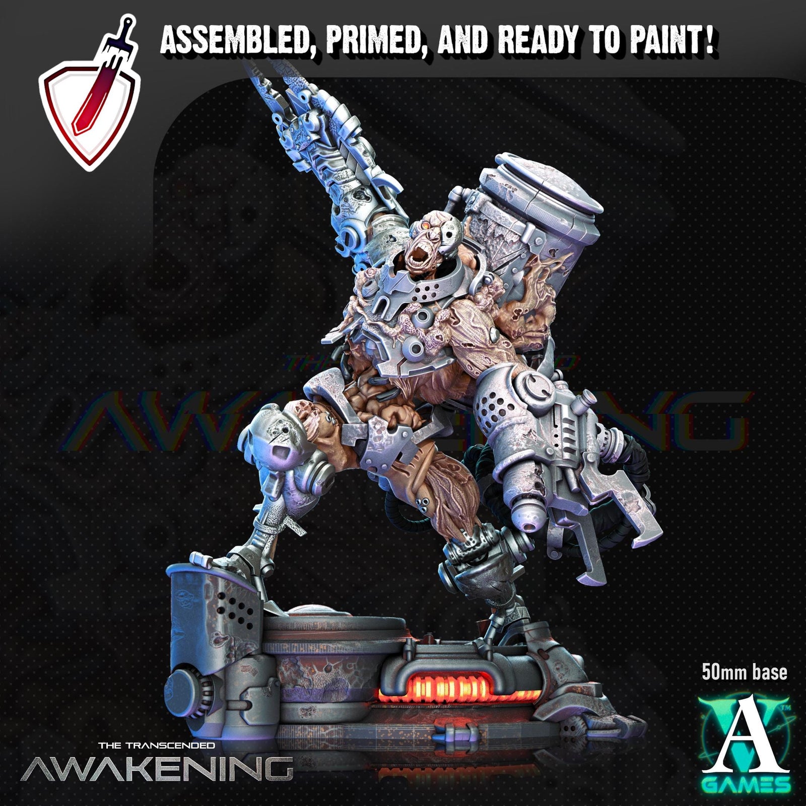 Transcended Reservoirs | Miniatures by Archvillain Games | Resin Mini for Tabletop Gaming, D&D, Wargaming, Painting | Assembled and Primed
