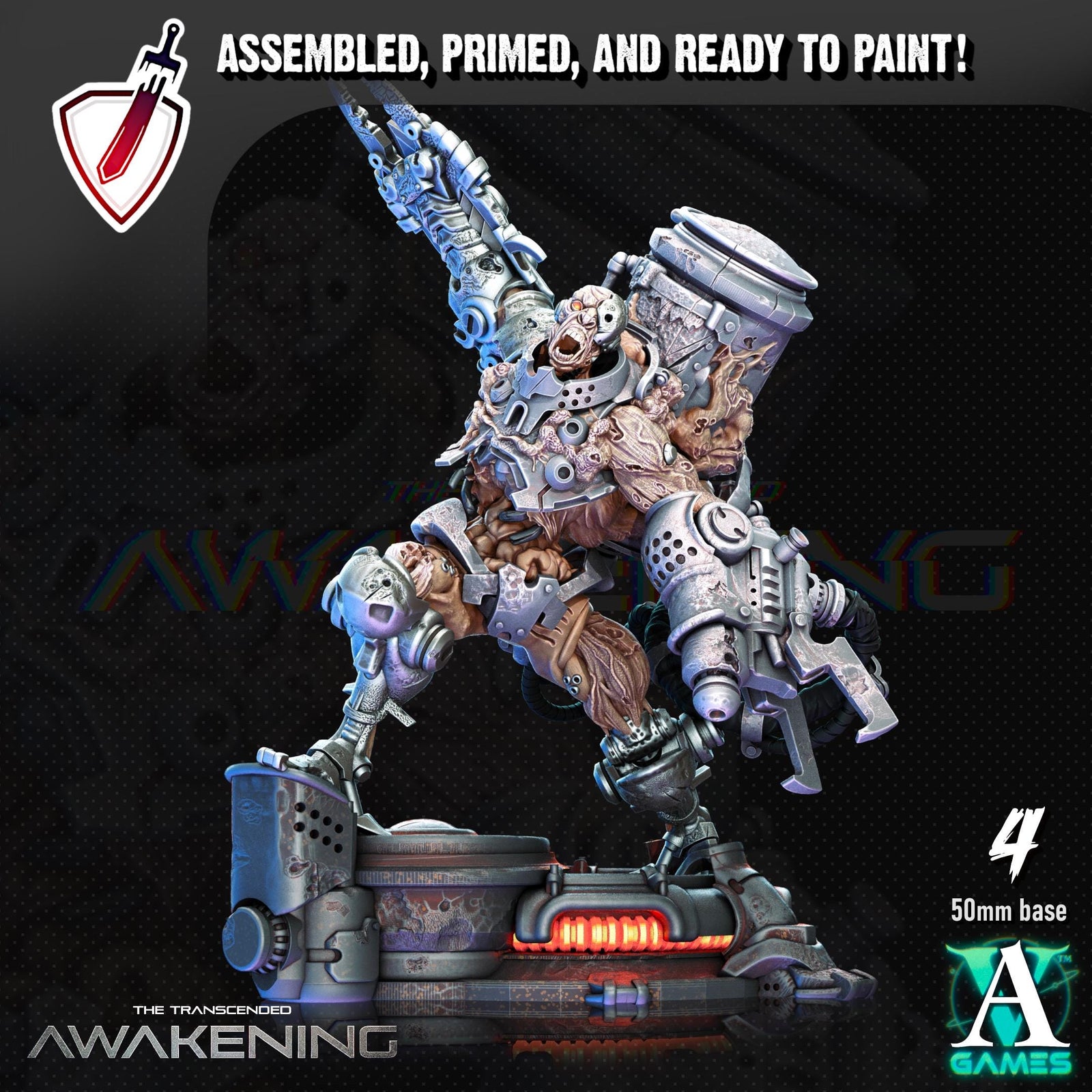 Transcended Reservoirs | Miniatures by Archvillain Games | Resin Mini for Tabletop Gaming, D&D, Wargaming, Painting | Assembled and Primed