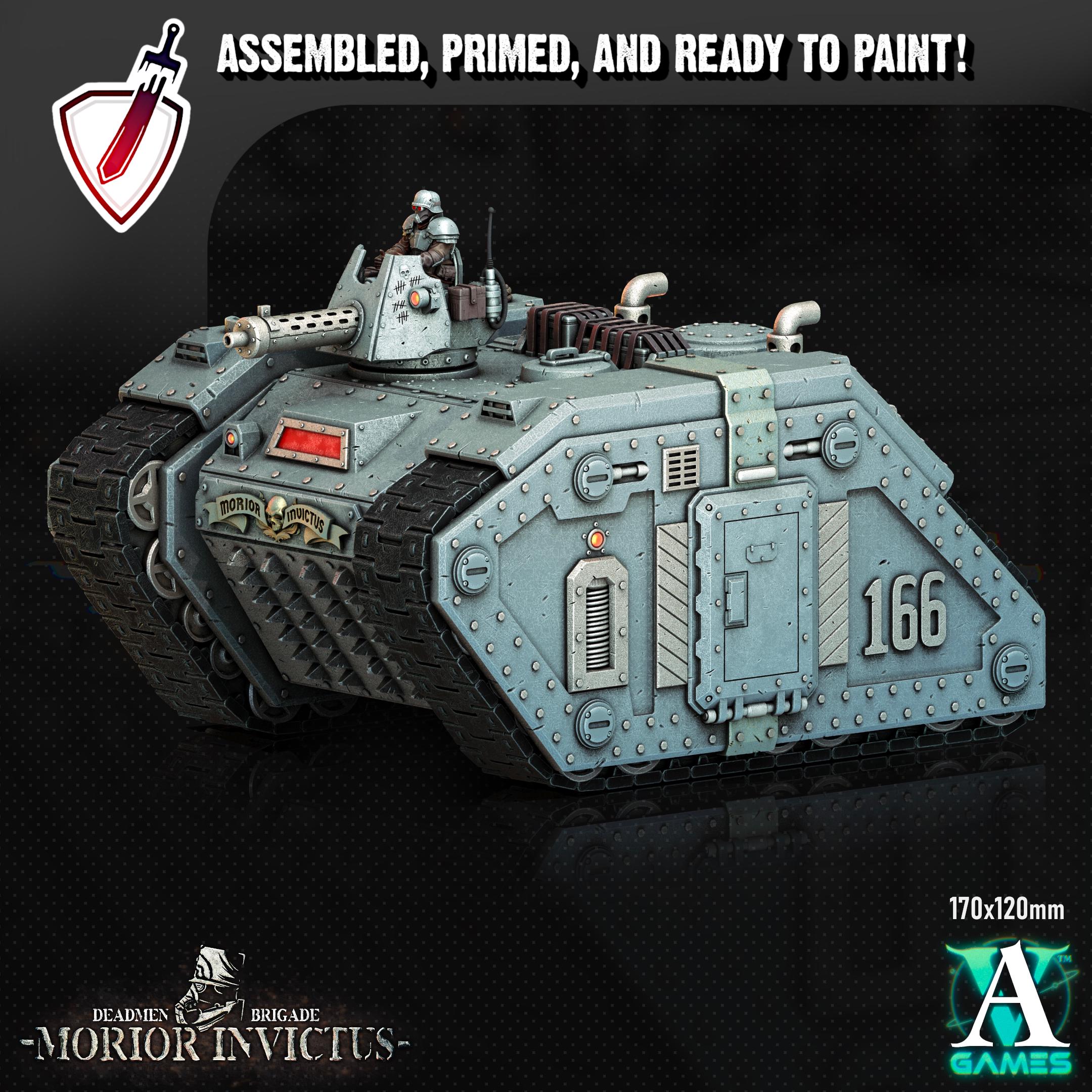 Morior M1 Badger | (Massive) Miniature by Archvillain Games | Resin Mini for Tabletop Gaming, D&D, Wargaming, Painting | Assembled + Primed