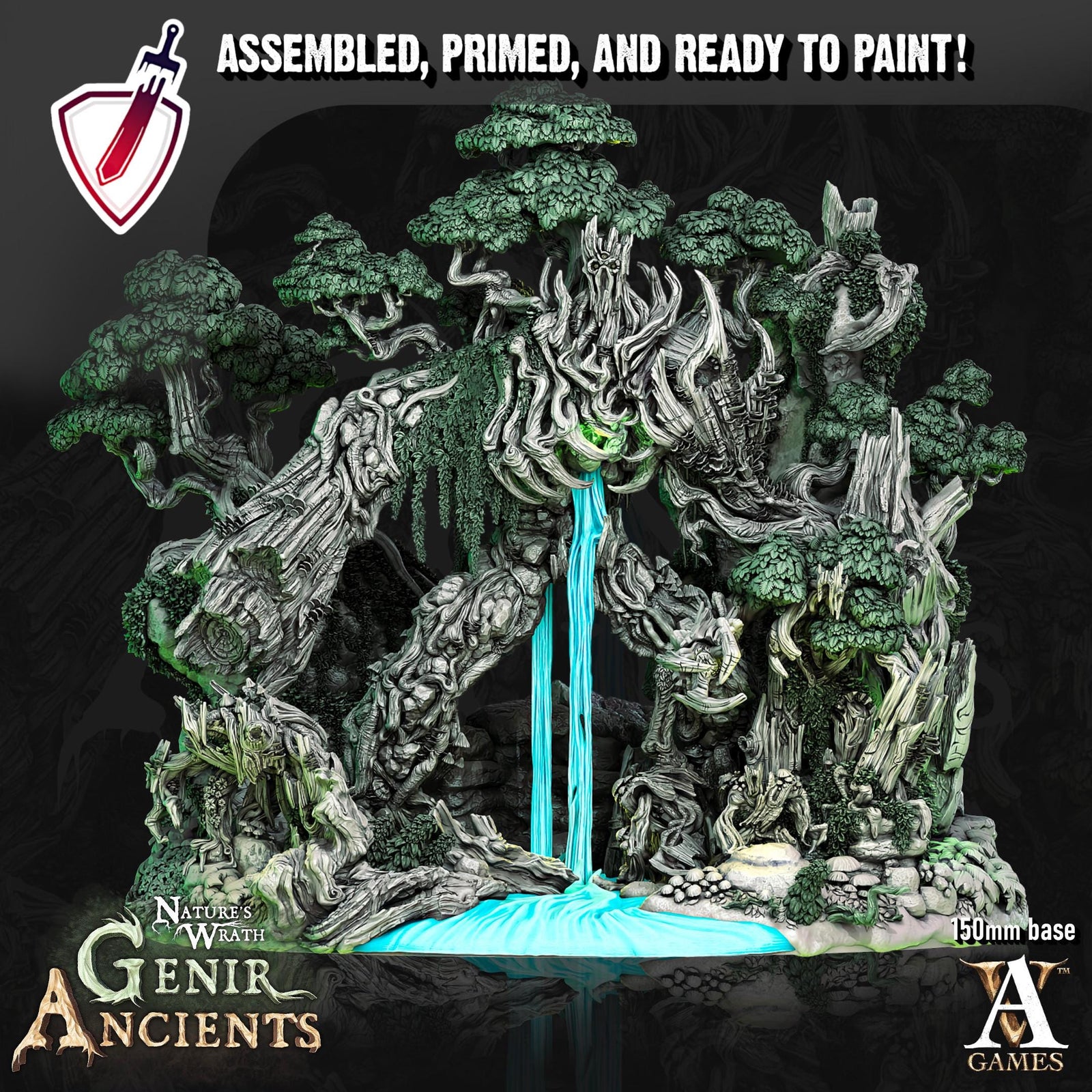 Treant Lord | (Massive) Miniature by Archvillain Games | Mini for tabletop gaming, D&D, Pathfinder, painting | Assembled + Primed