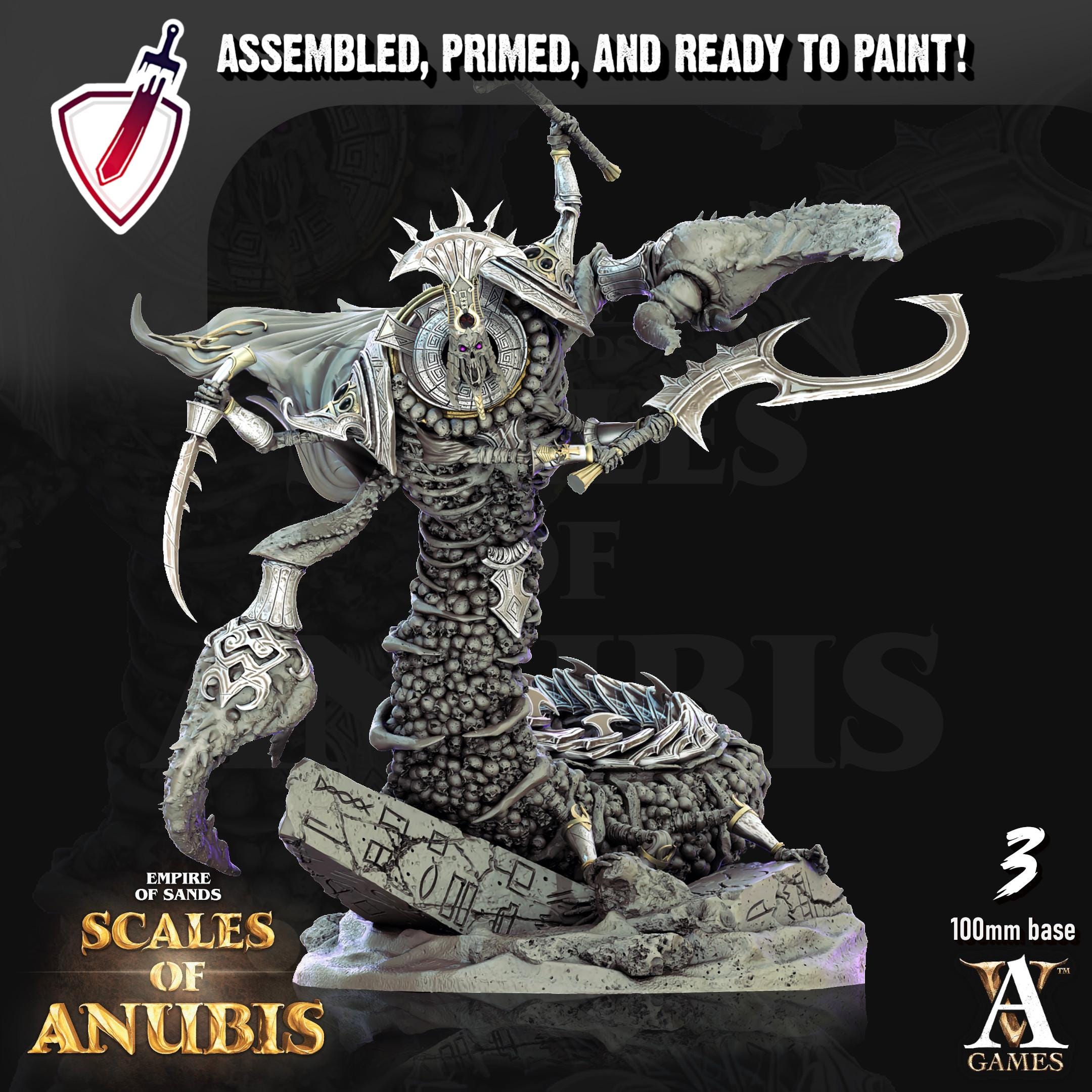 Soul Harvesters | (Massive) Miniatures by Archvillain Games | Resin Mini For Tabletop Gaming, D&D, Pathfinder, Painting | Assembled + Primed