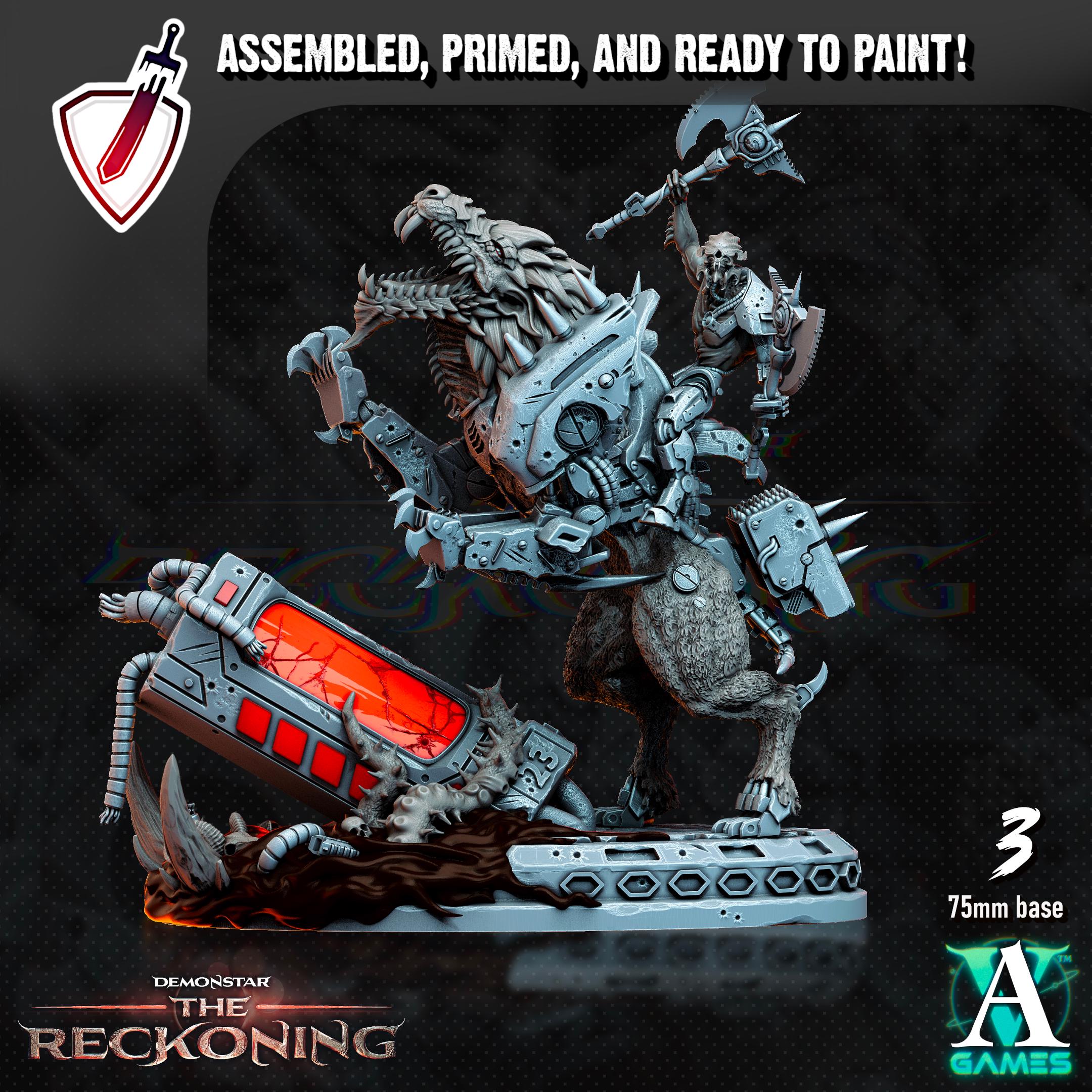 Armari Druraka Riders| Miniatures by Archvillain Games | Resin Mini for Tabletop Gaming, D&D, Wargaming, Painting | Assembled and Primed